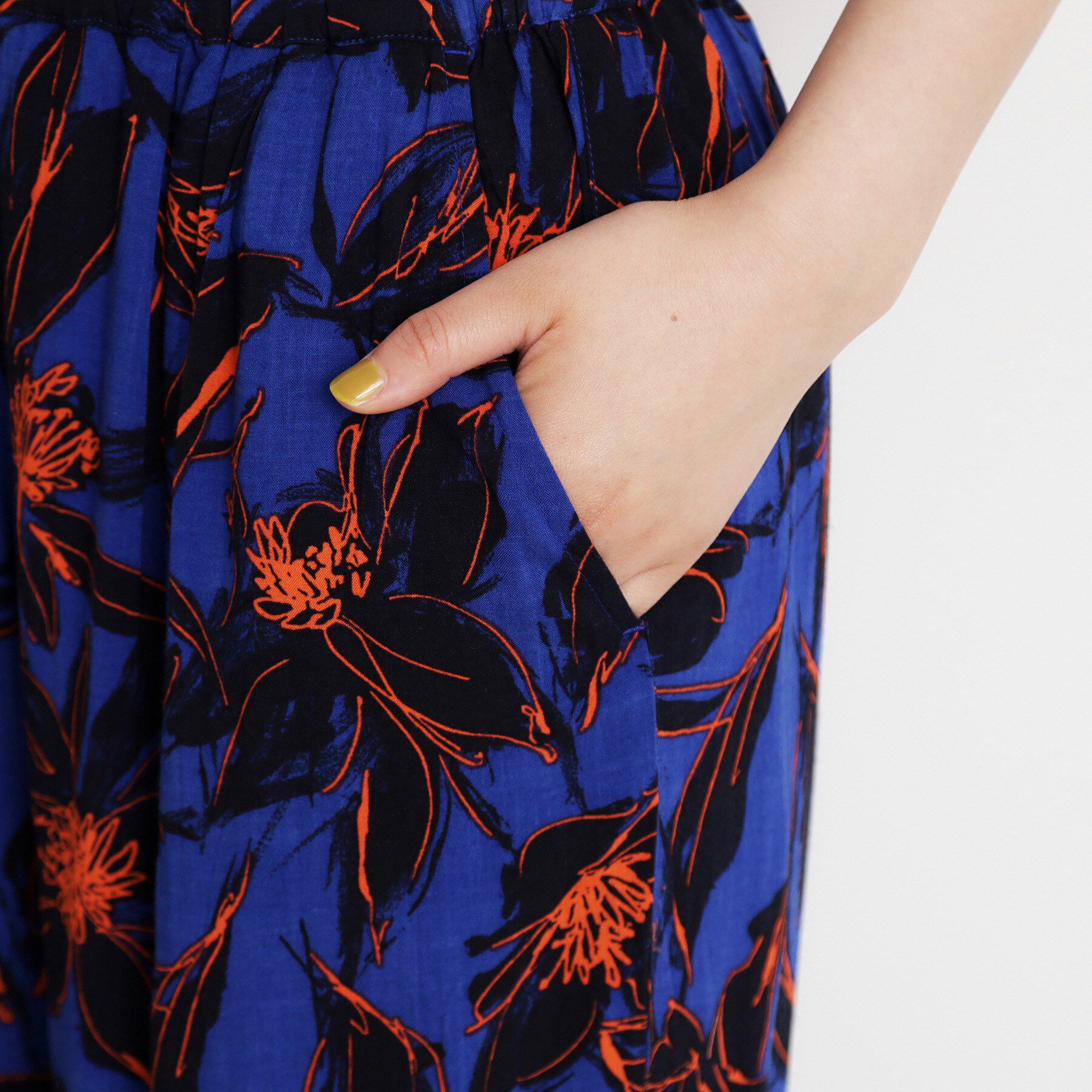 THE SHOP TK「レーヨンリネン総柄ワイドパンツ【洗える】」|その他|