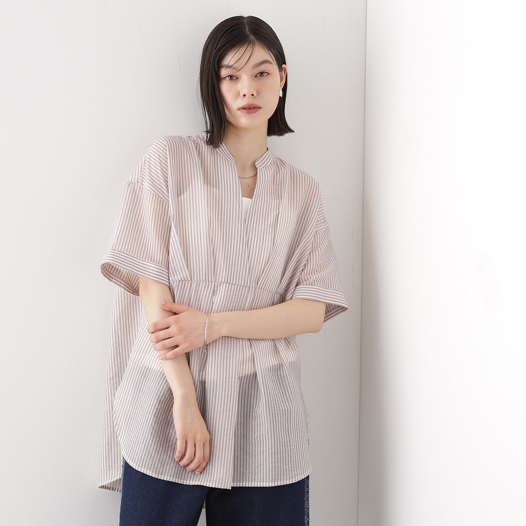 THE SHOP TK「ウエストタックチュニック【体型カバー/洗濯機OK】」|シャツ・ブラウス|