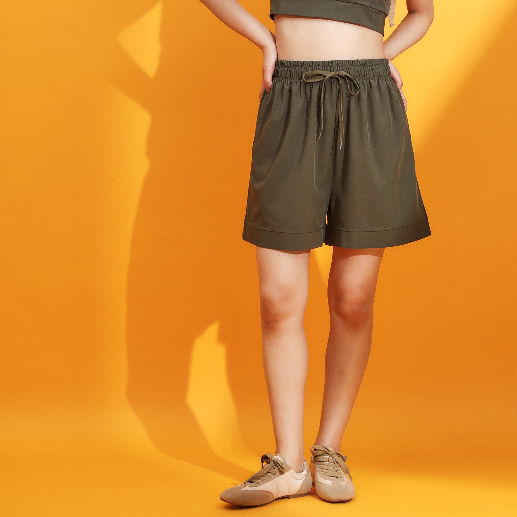 THE SHOP TK「【mizugiwa/ラッシュガード】ショートパンツ/セットアップ可/接触冷感/UVケア/洗濯機OK」|その他|カーキ(027)