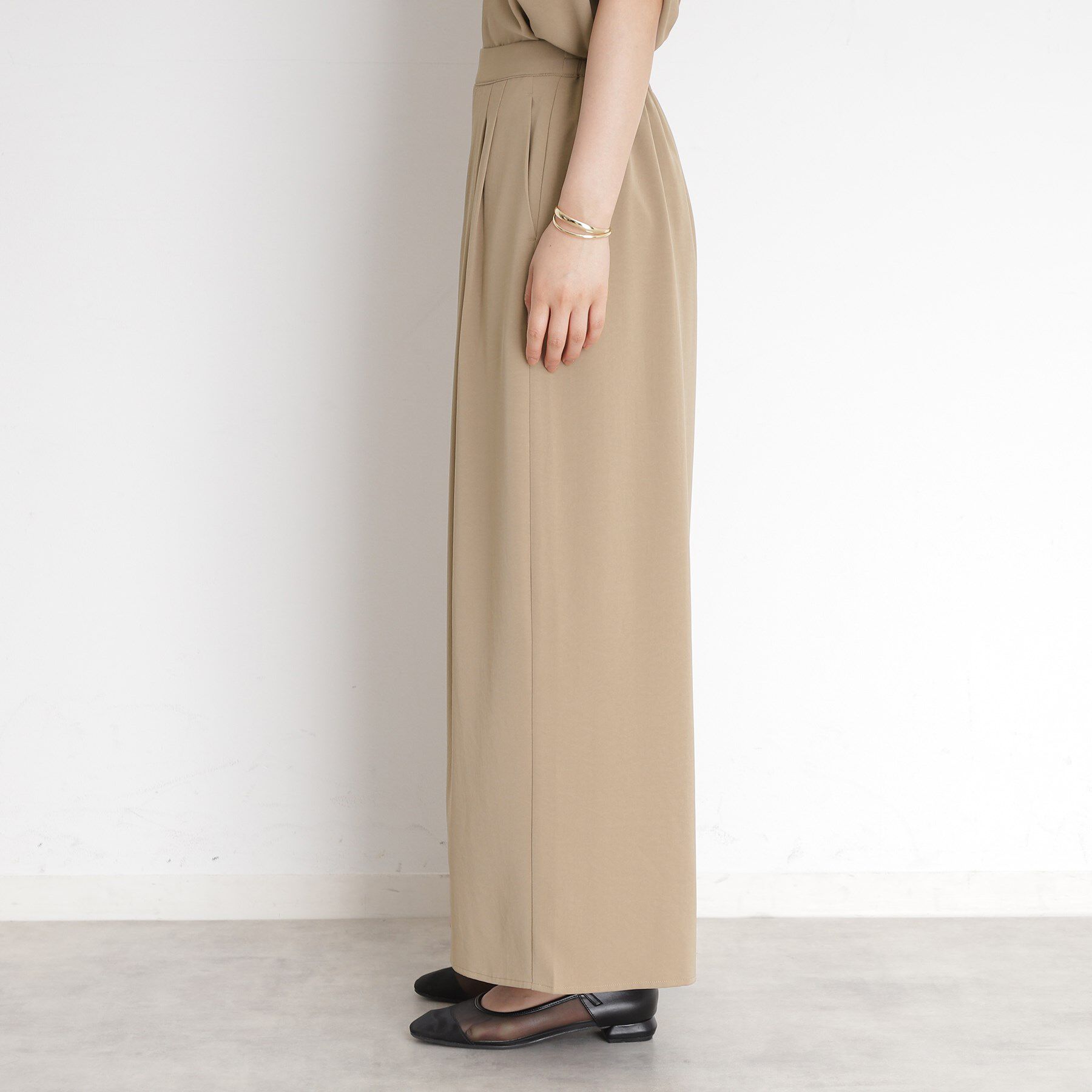 THE SHOP TK「タックワイドパンツ【UV/洗濯機OK/セットUP可】」|その他|