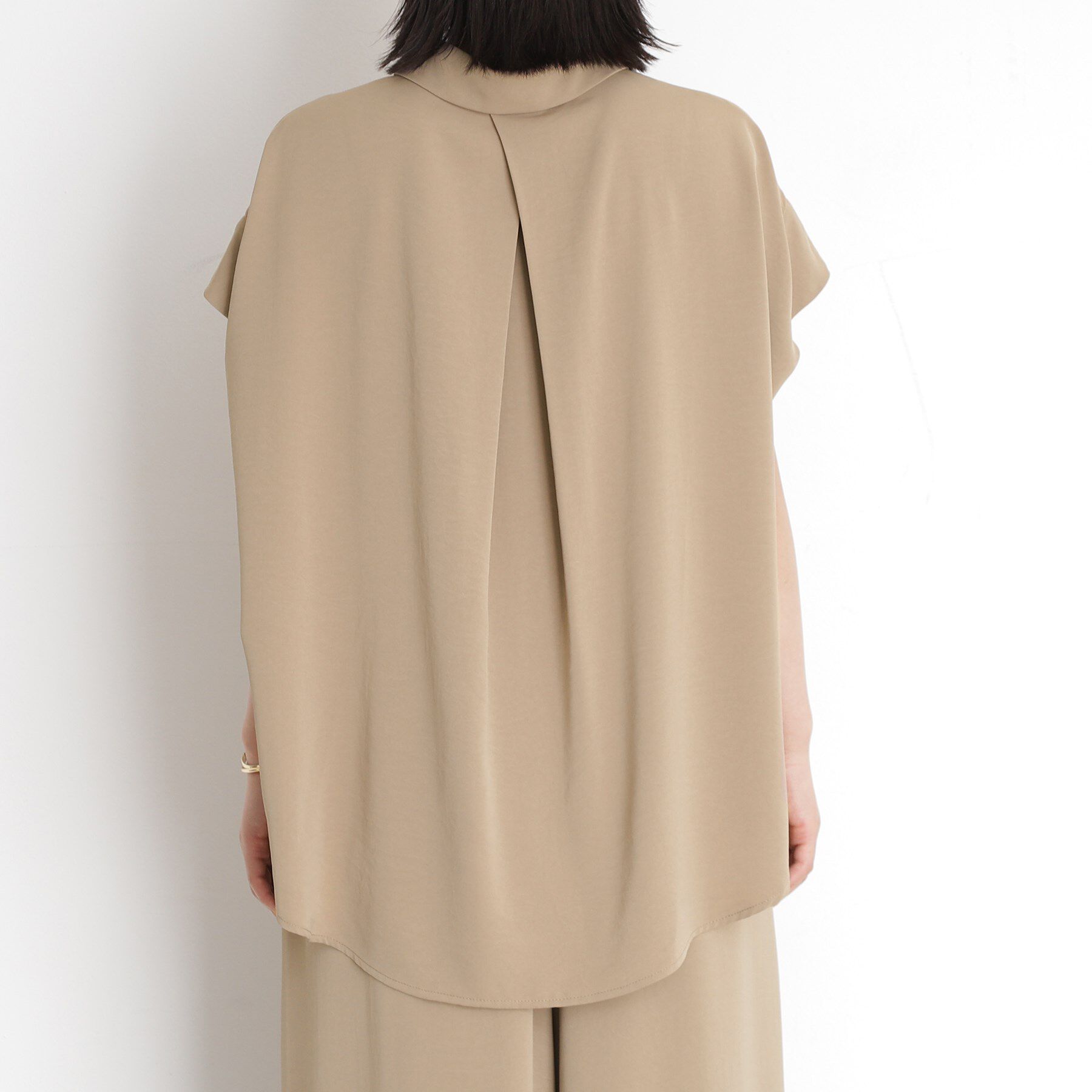 THE SHOP TK「コットンライクブラウス【接触冷感/洗濯機OK/UV/セットアップ可】」|シャツ・ブラウス|