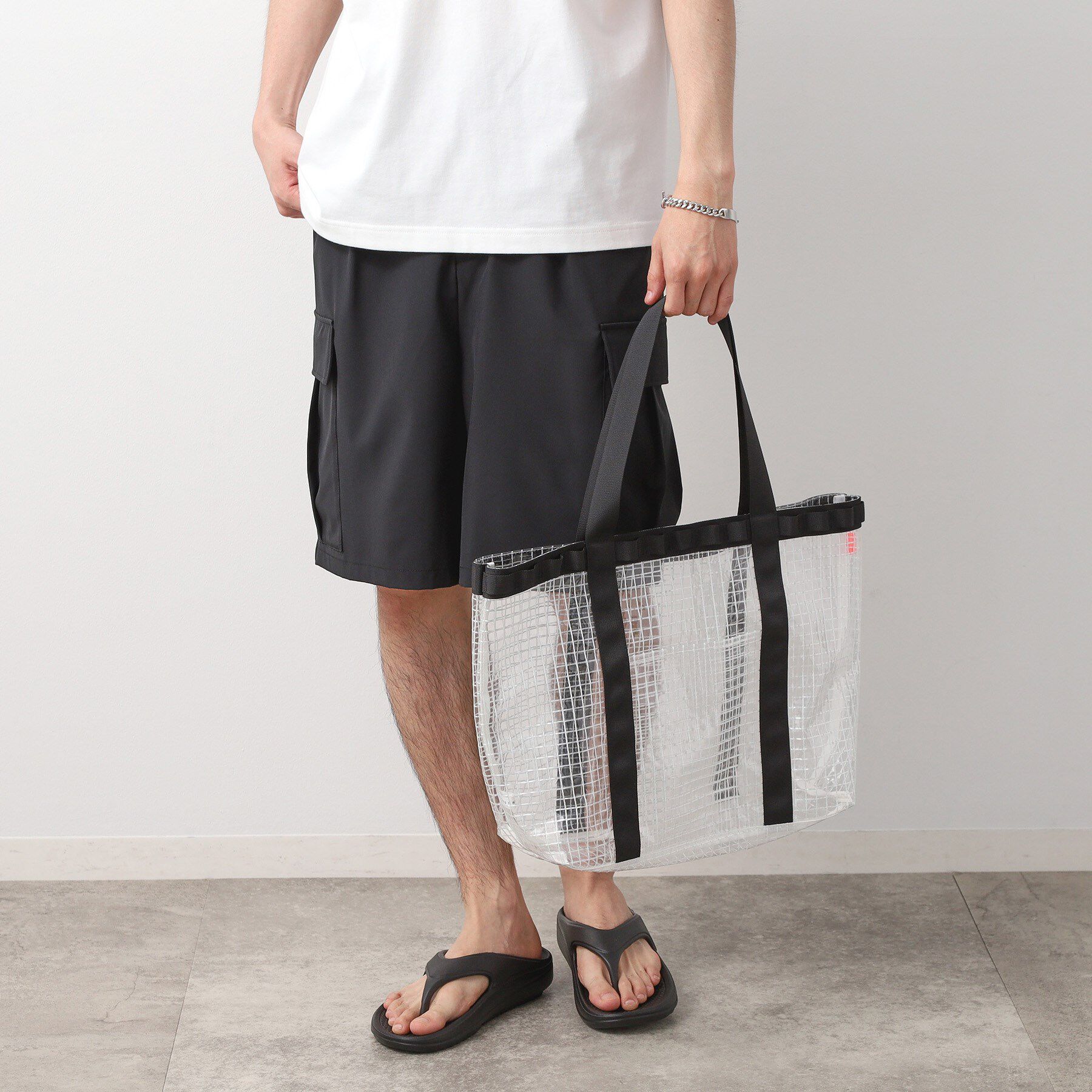 THE SHOP TK「PVCクリアトートバッグ 【ユニセックス／軽量】」|トートバッグ|