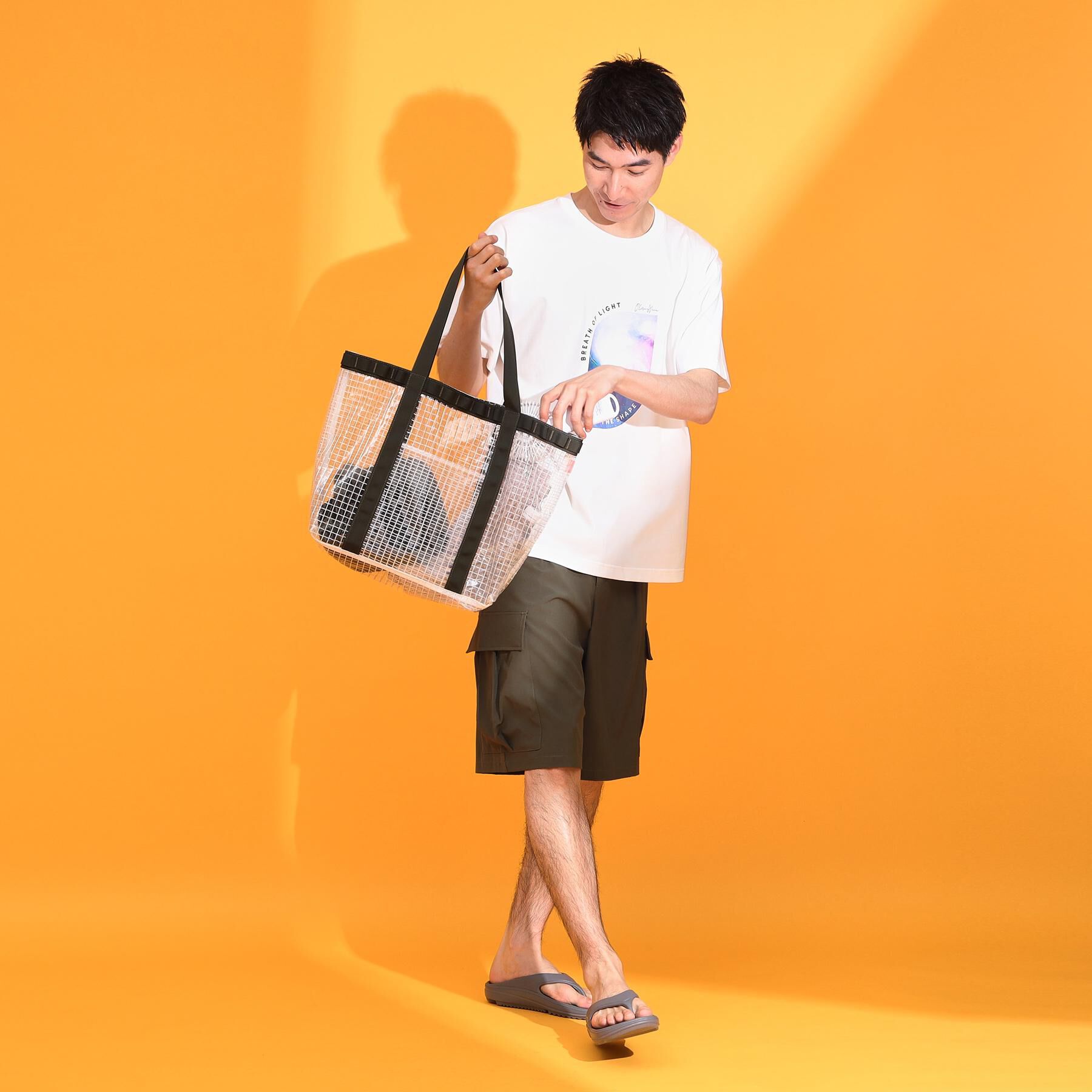 THE SHOP TK「PVCクリアトートバッグ 【ユニセックス／軽量】」|トートバッグ|