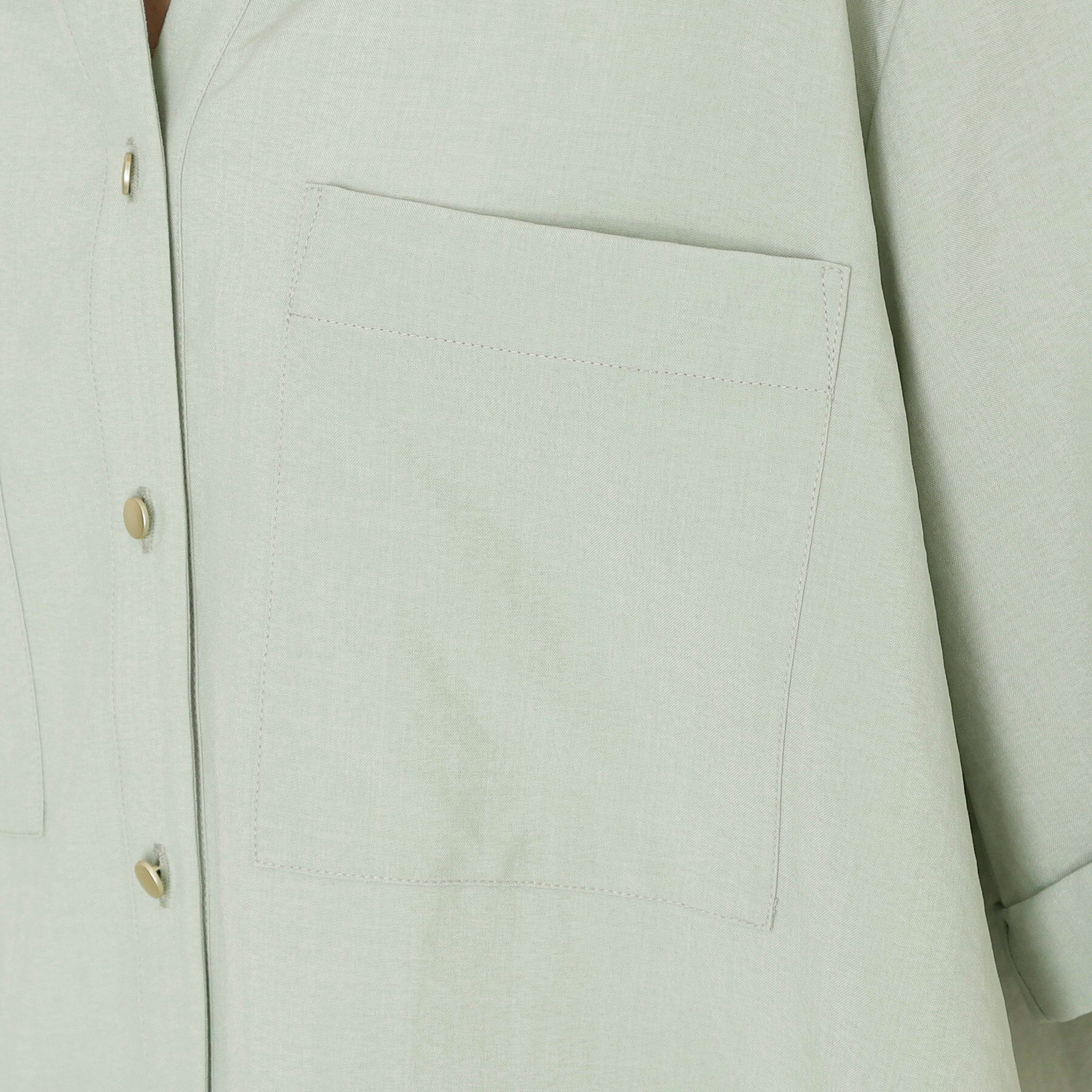 THE SHOP TK「ダブルポケット5分袖シャツ/体型カバー／洗濯機OK」|シャツ・ブラウス|