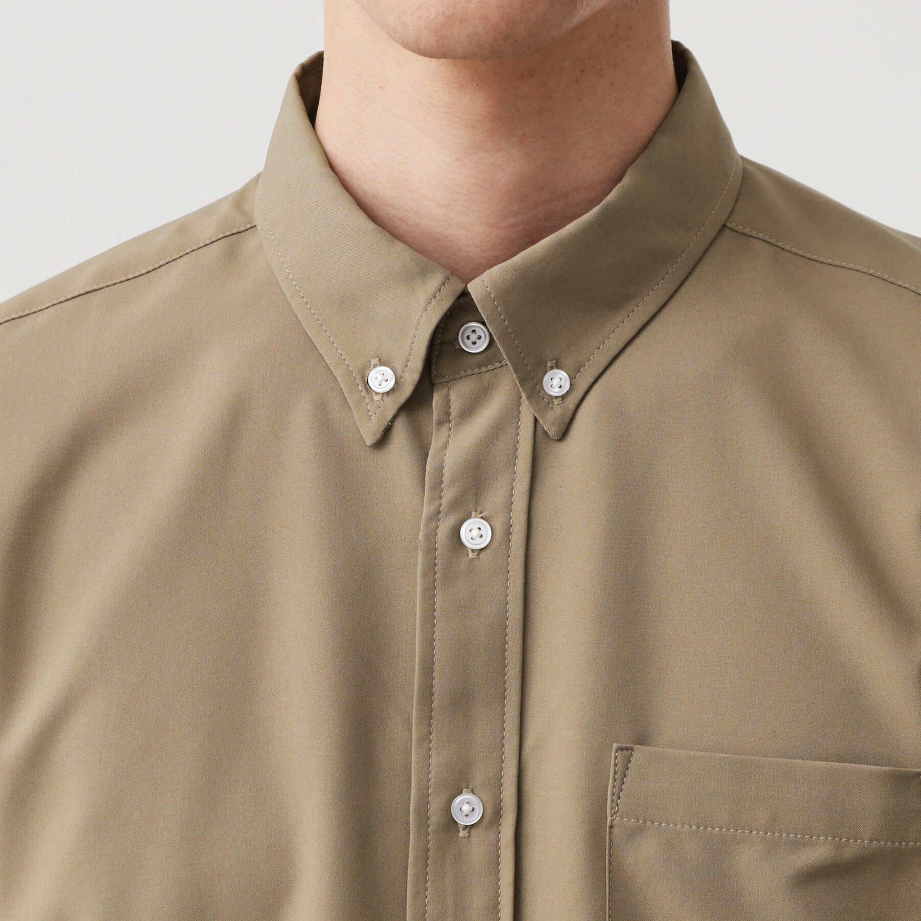 THE SHOP TK「スムースファイバー長袖シャツ 【吸水速乾/UVカット/軽量/イージーケア】」|シャツ・ブラウス|