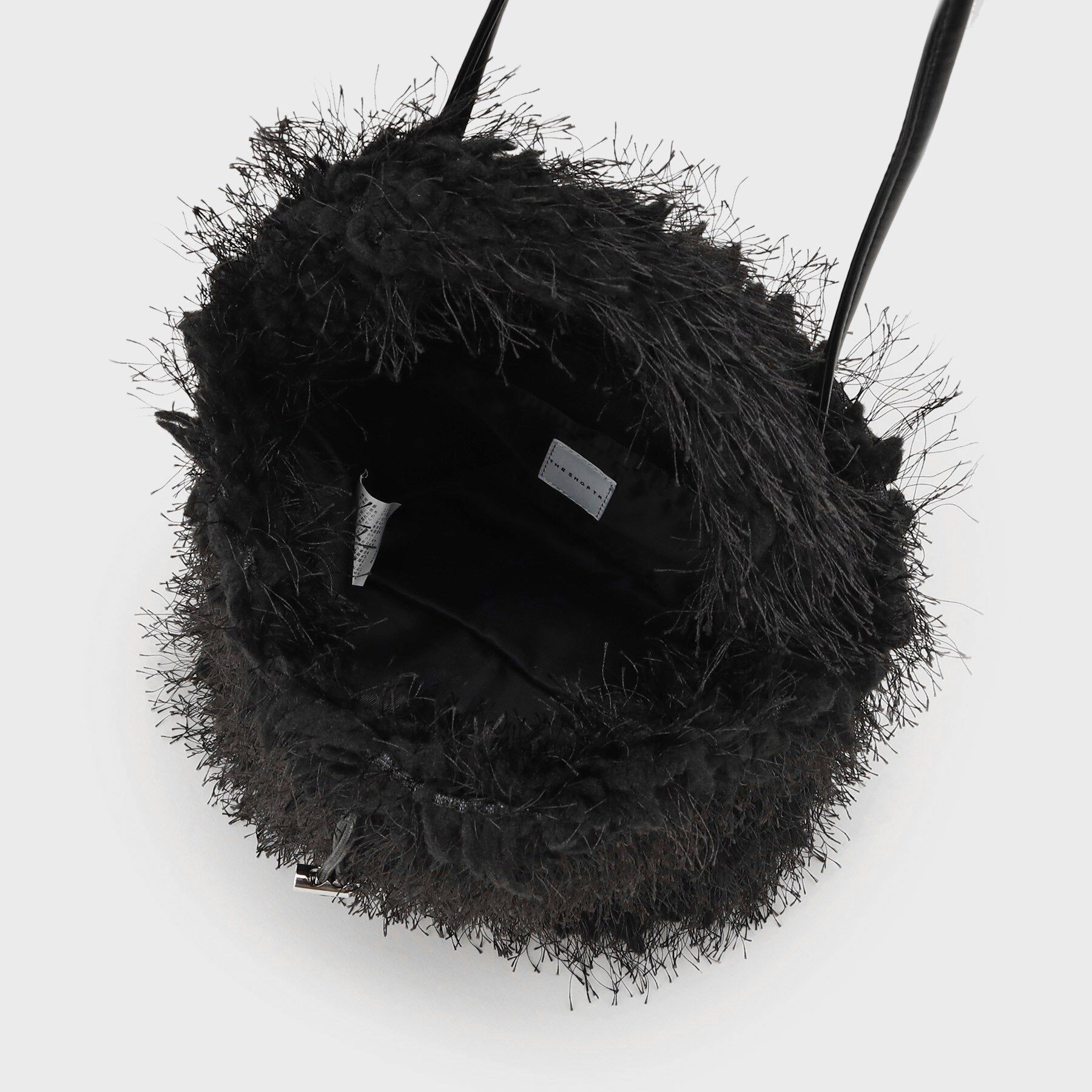 THE SHOP TK「フリンジボア巾着バッグ」|ショルダー・メッセンジャー|