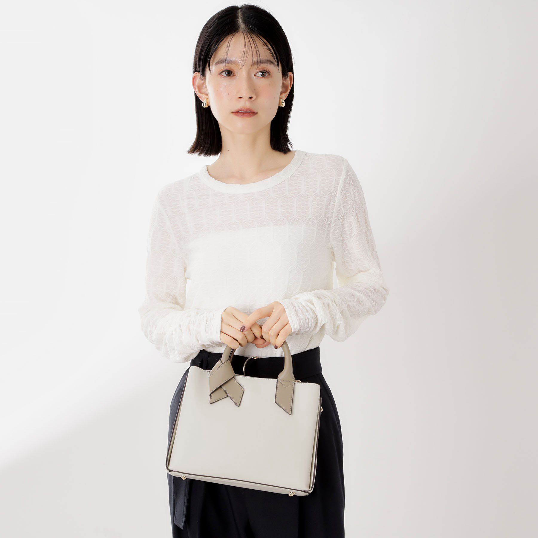 THE SHOP TK「バイカラー合皮ショルダーバッグ」|ショルダー・メッセンジャー|