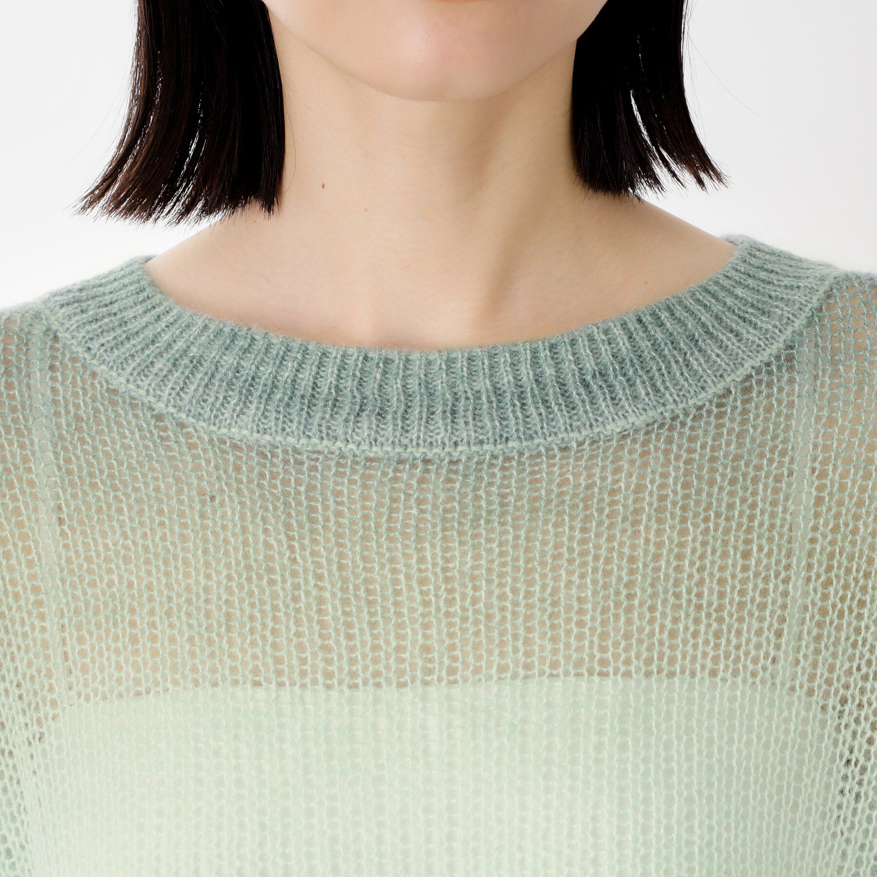 THE SHOP TK「スペースダイ透かし編みニット」|ニット・セーター|