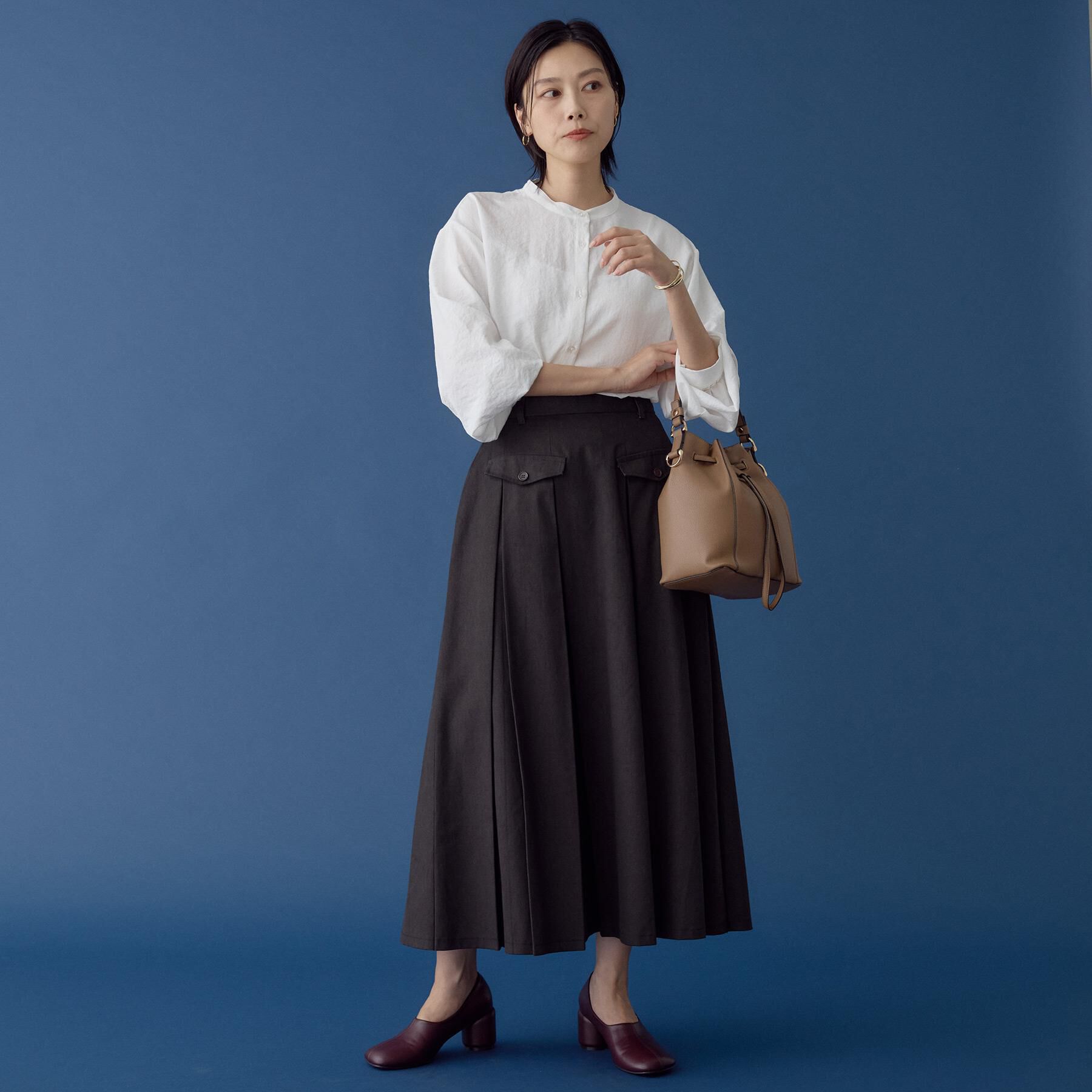 THE SHOP TK「【春まで着られる】ニットベスト＆ブラウスセット/洗濯機OK」|シャツ・ブラウス|