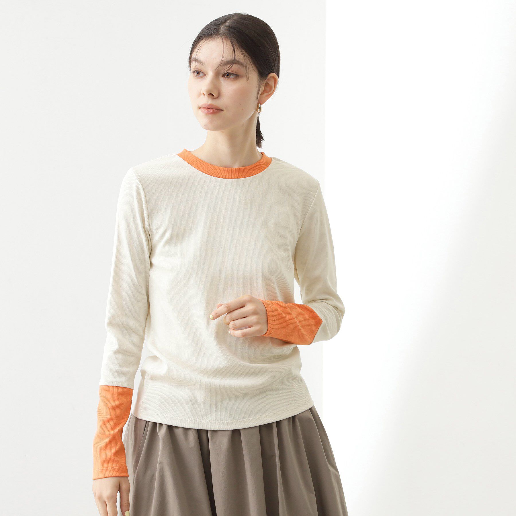 THE SHOP TK「バイカラーテレコプルオーバー」|Tシャツ・カットソー|