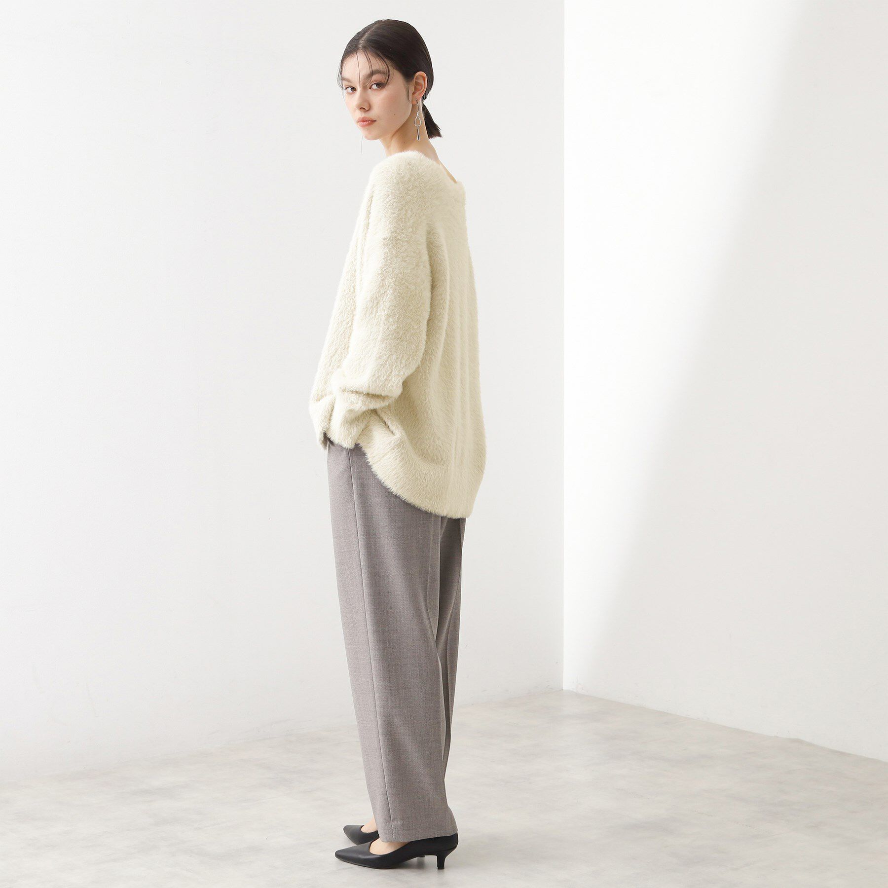 THE SHOP TK「【ふわふわあったか】フェザーカーディガン」|カーディガン|