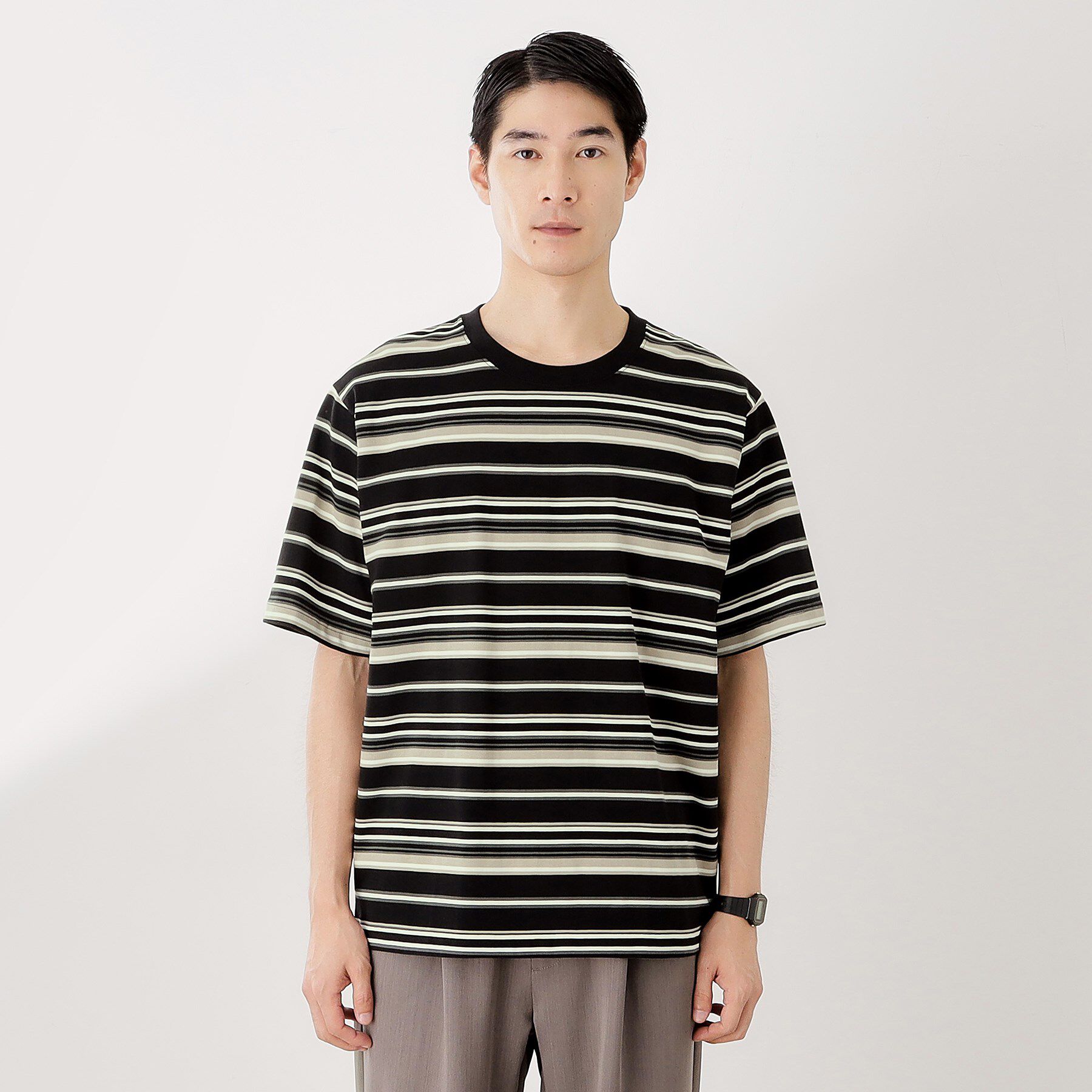 THE SHOP TK「マルチボーダープルオーバー S／S」|Tシャツ・カットソー|