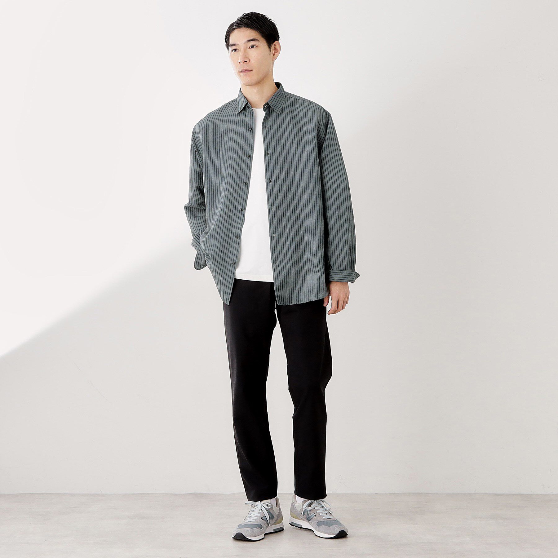 THE SHOP TK「チェック＆ストライプ アソート長袖シャツ【洗濯機OK】」|シャツ・ブラウス|