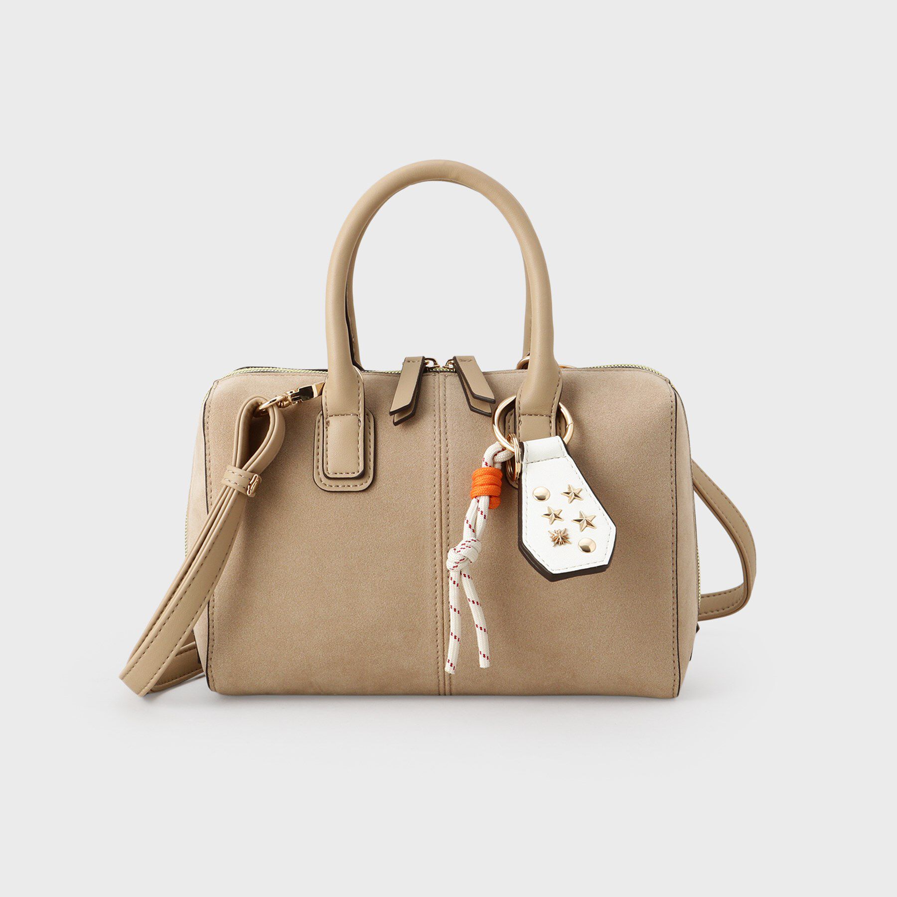 THE SHOP TK「チャーム付きスエードミニボストンバッグ」|ボストンバッグ|