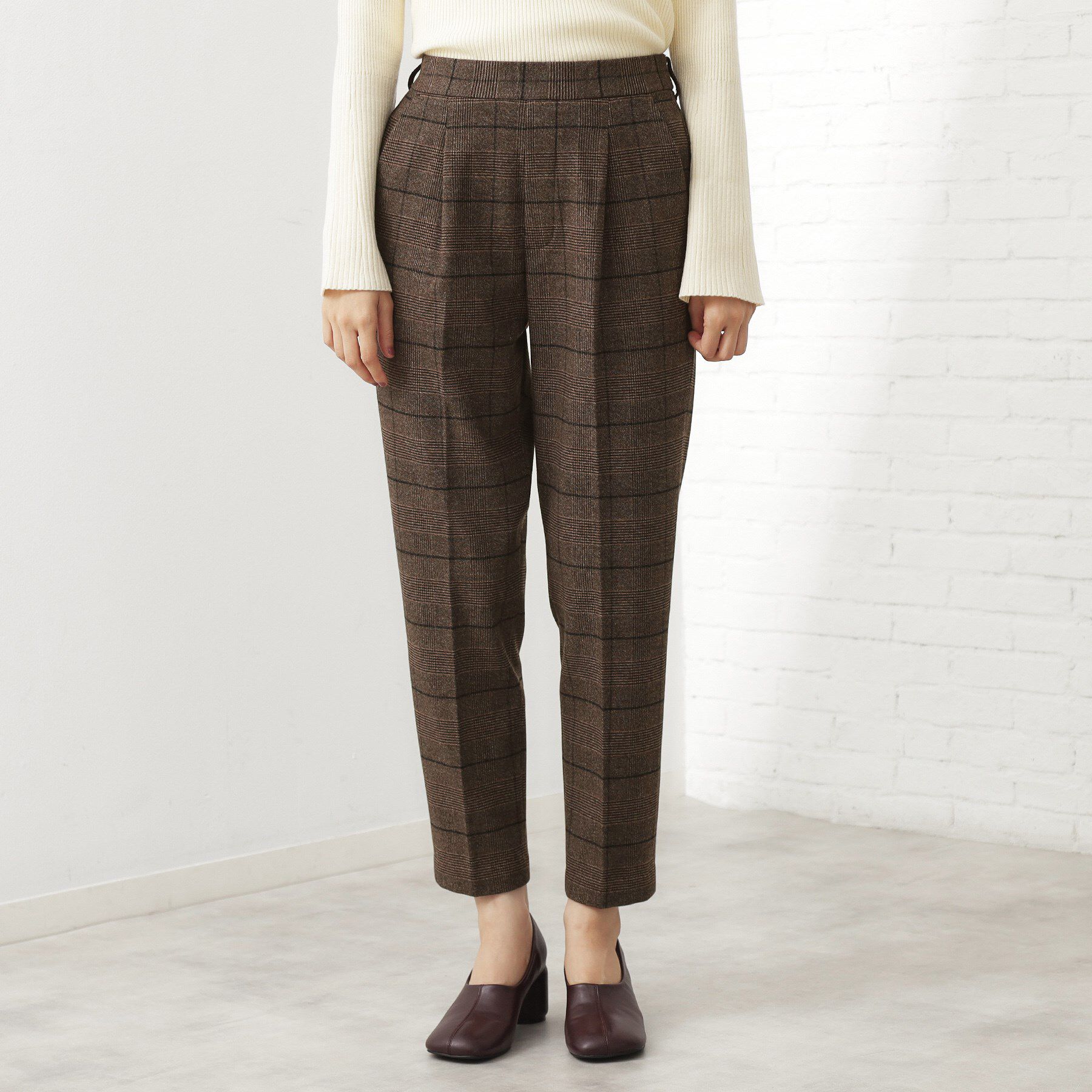 THE SHOP TK「【着丈選べる/XS～XLサイズ】あったか裏起毛テーパードパンツ」|その他|