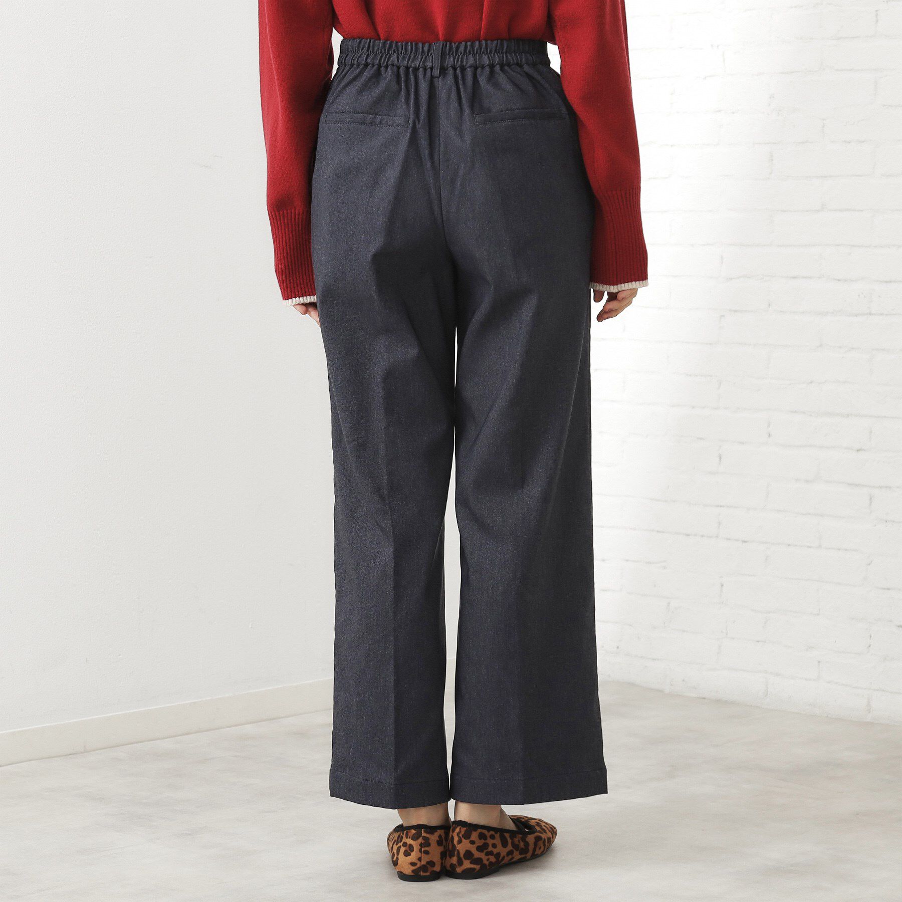 THE SHOP TK「【ラクで快適】ハイパーストレッチ あったか裏起毛ワイドパンツ」|その他|