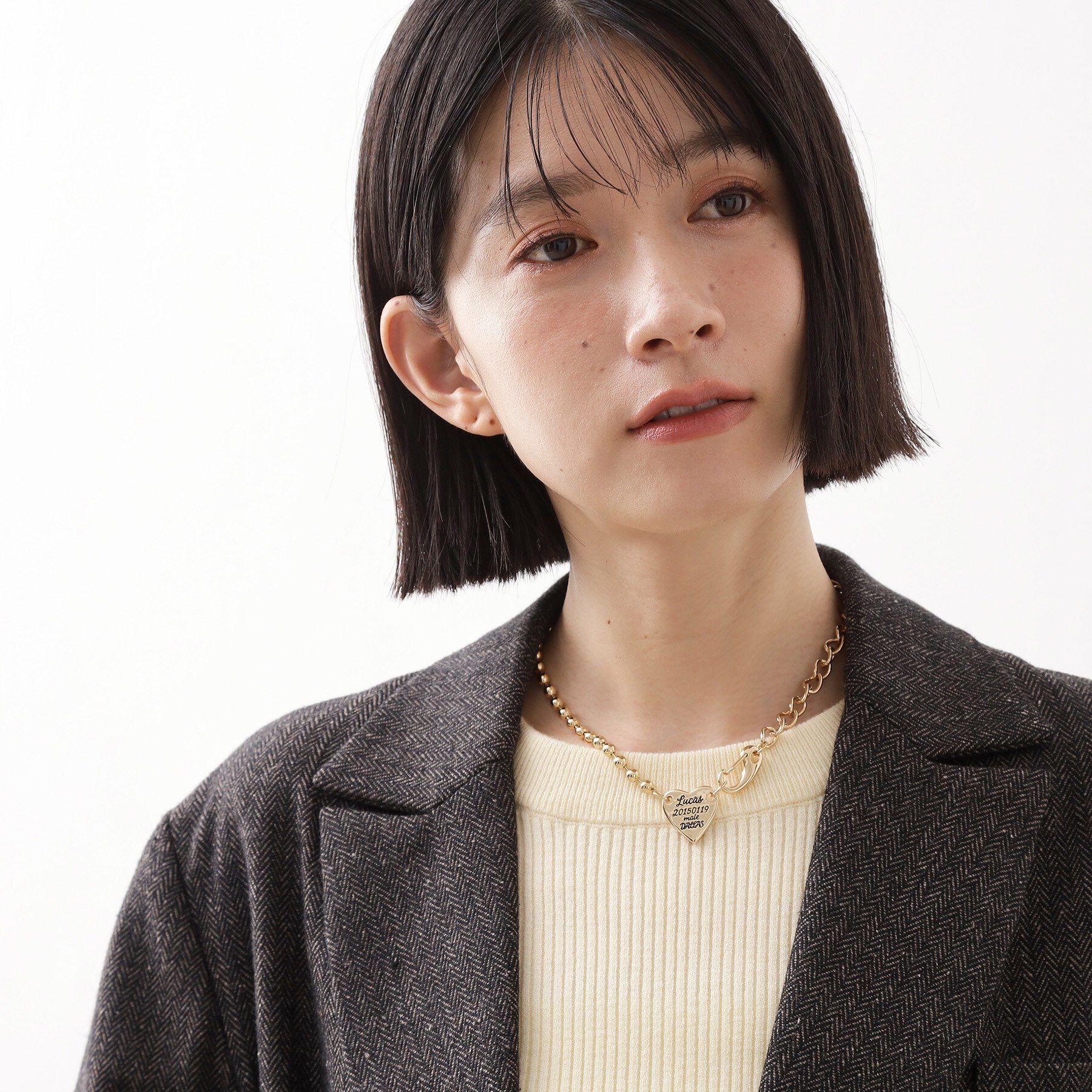 THE SHOP TK「ハート刻印ネックレス」|ネックレス|