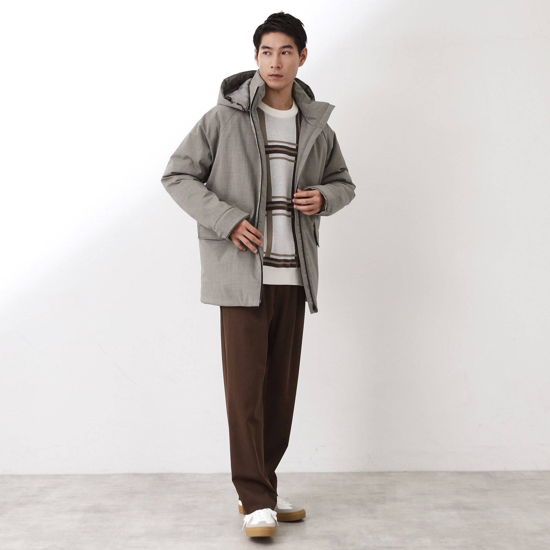 THE SHOP TK「【軽くて、暖かい】SORONA／ソロナ 中綿ブルゾン 防風/軽量/洗濯機OK/フード脱着可」|ブルゾン・スタジャン|