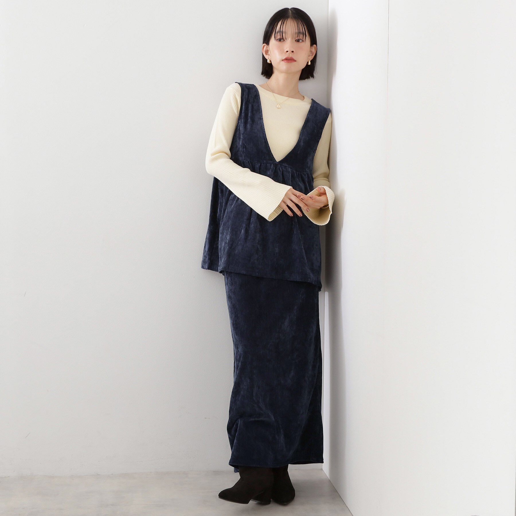 THE SHOP TK「ベロアセットアップ」|スーツ|