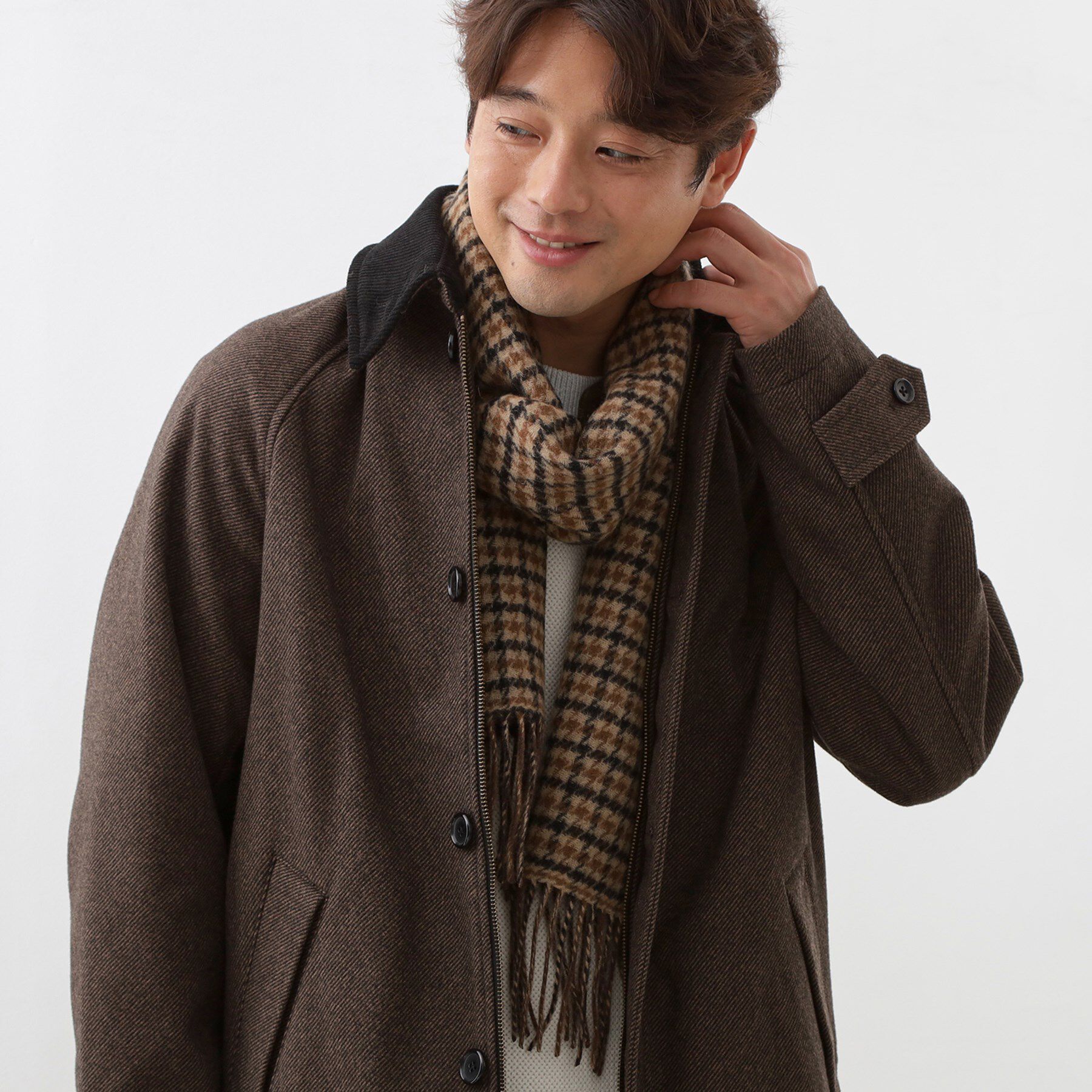 THE SHOP TK「ウールリバーシブルマフラー」|ストール|
