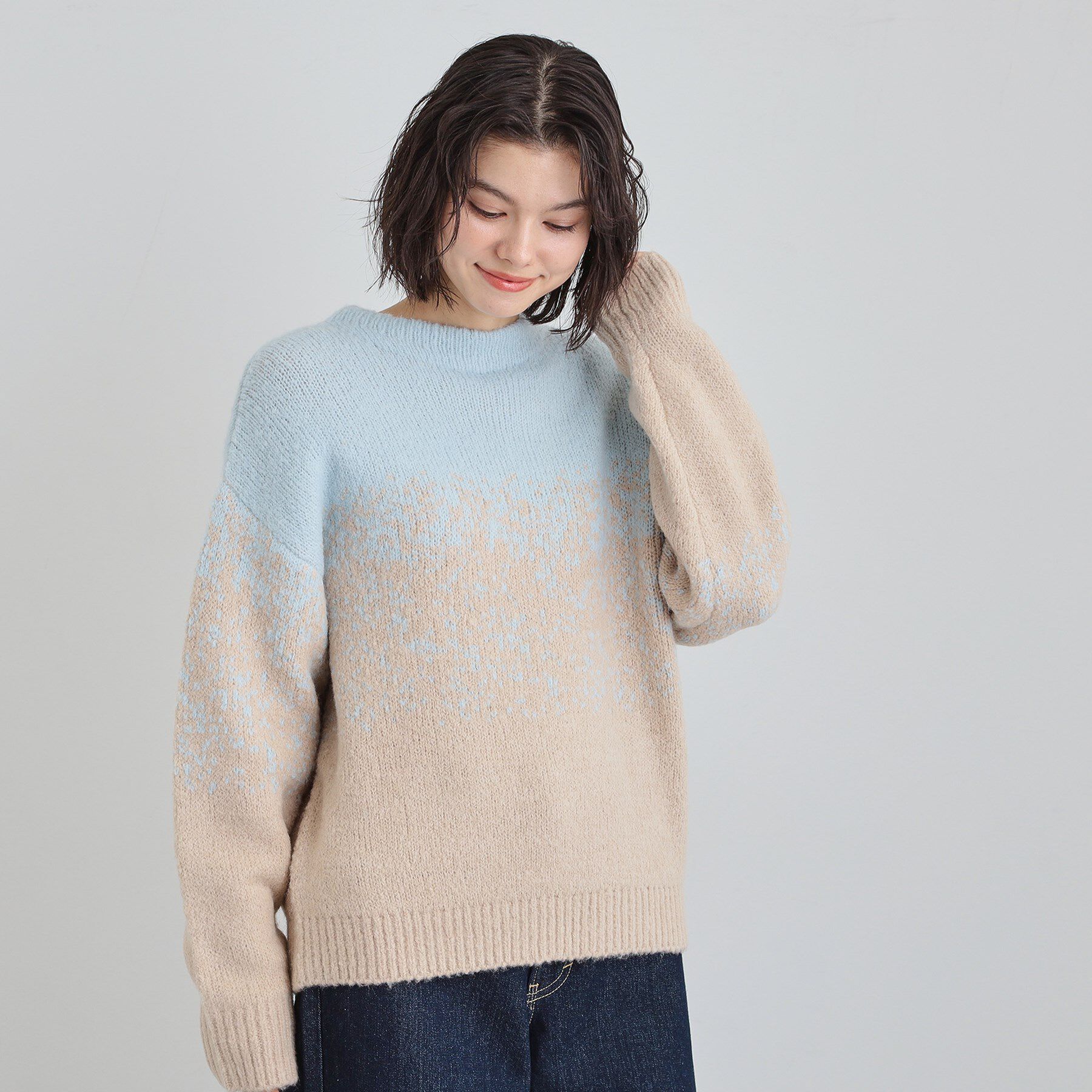 THE SHOP TK「バルキーブレンドヤーンニットプルオーバー」|ニット・セーター|