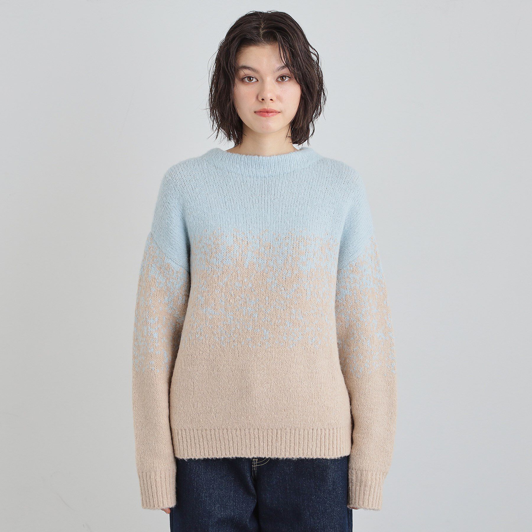 THE SHOP TK「バルキーブレンドヤーンニットプルオーバー」|ニット・セーター|