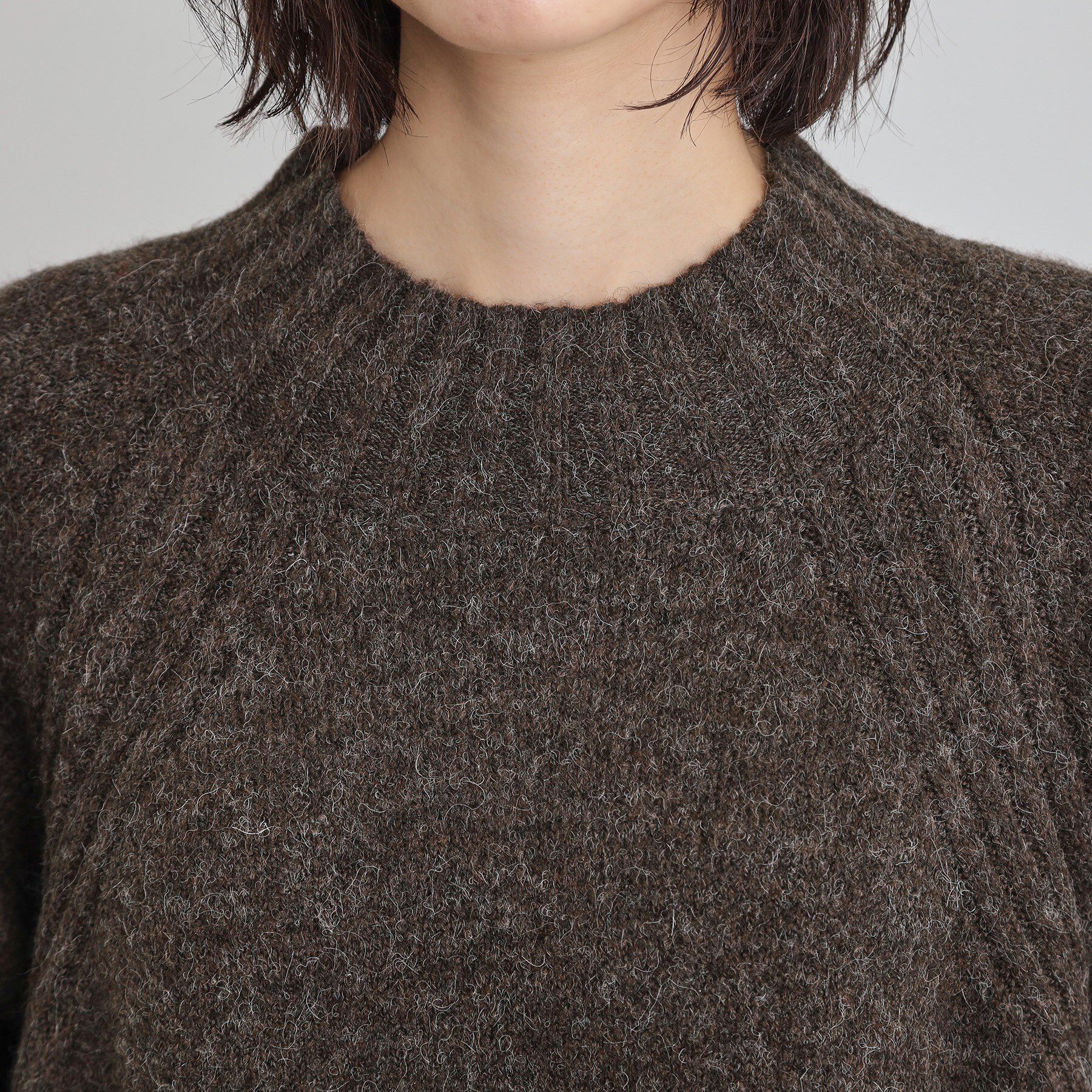 THE SHOP TK「ウール混杢調ハイネックワンピース」|ワンピース|