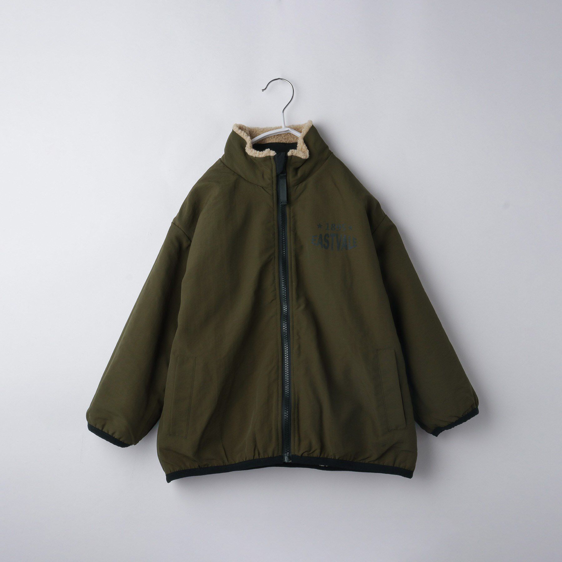 THE SHOP TK「【110－160】ボアリバーシブブルゾン/洗濯機OK」|ブルゾン・スタジャン|