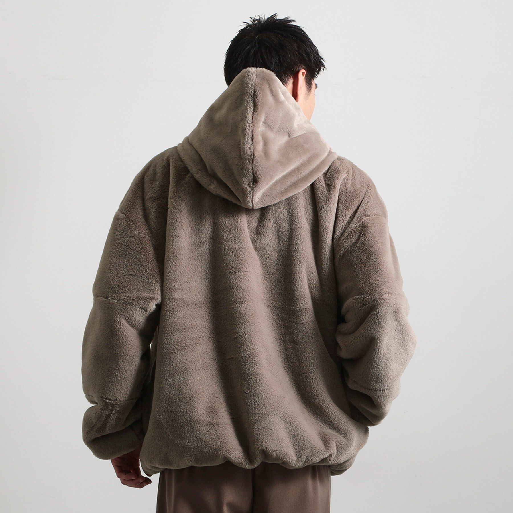 THE SHOP TK「フードフェイクファーブルゾン」|ブルゾン・スタジャン|