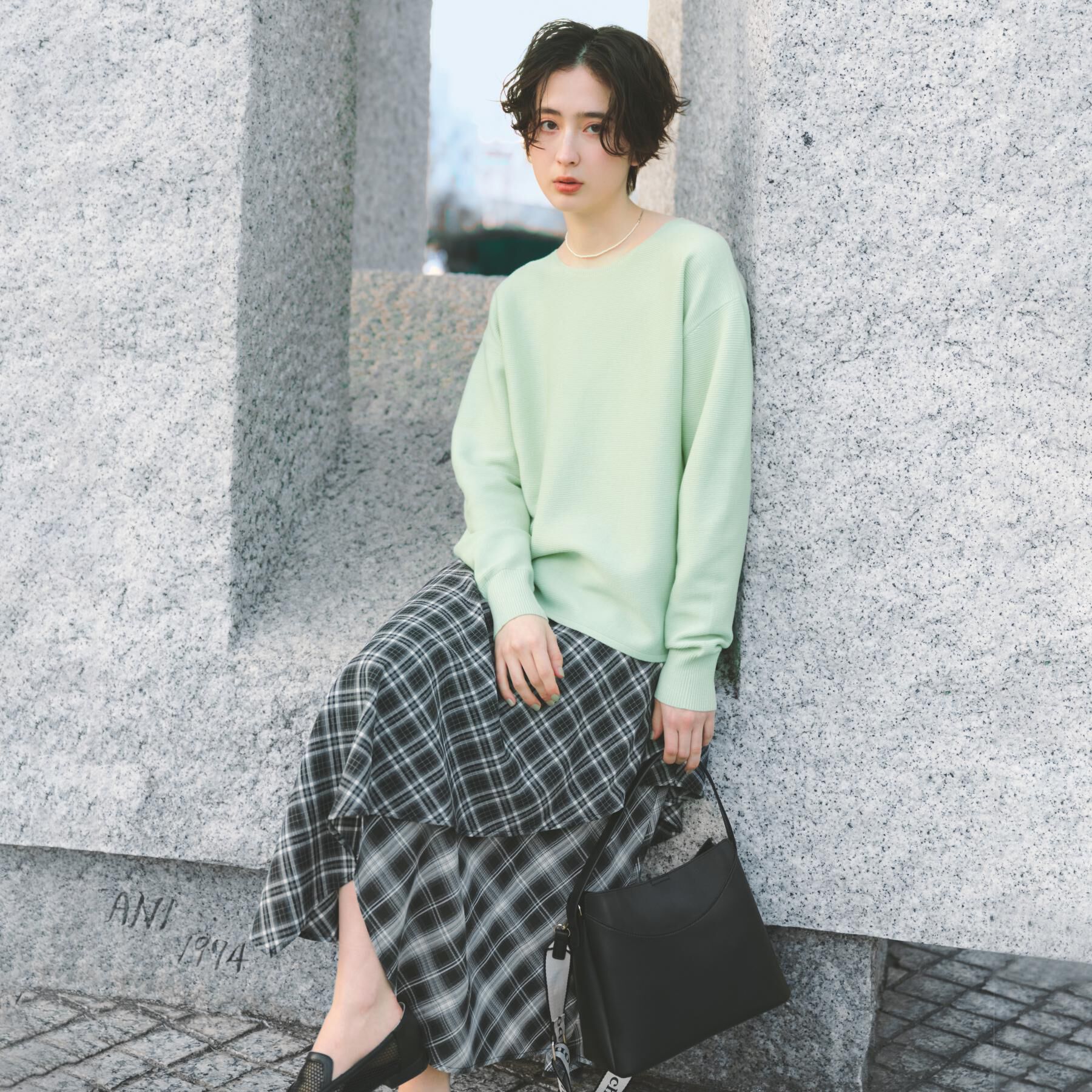 THE SHOP TK「【S-XLサイズ/選べる6色】どこから見ても美しい ガーターニット/洗濯機OK」|ニット・セーター|