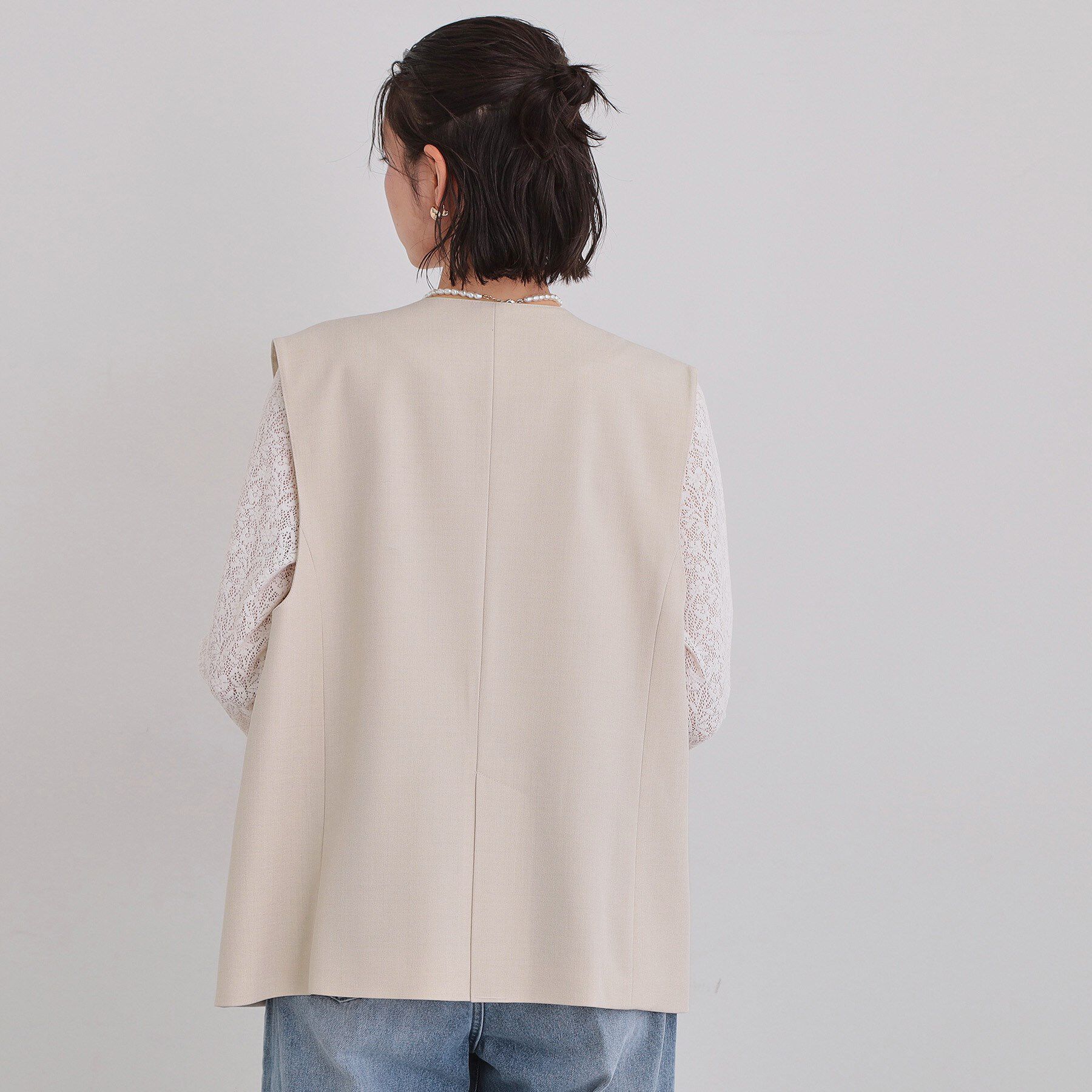 THE SHOP TK「【お仕事にもカジュアルにも】CAVIAN ジレ/セットアップ可」|ベスト・ジレ|