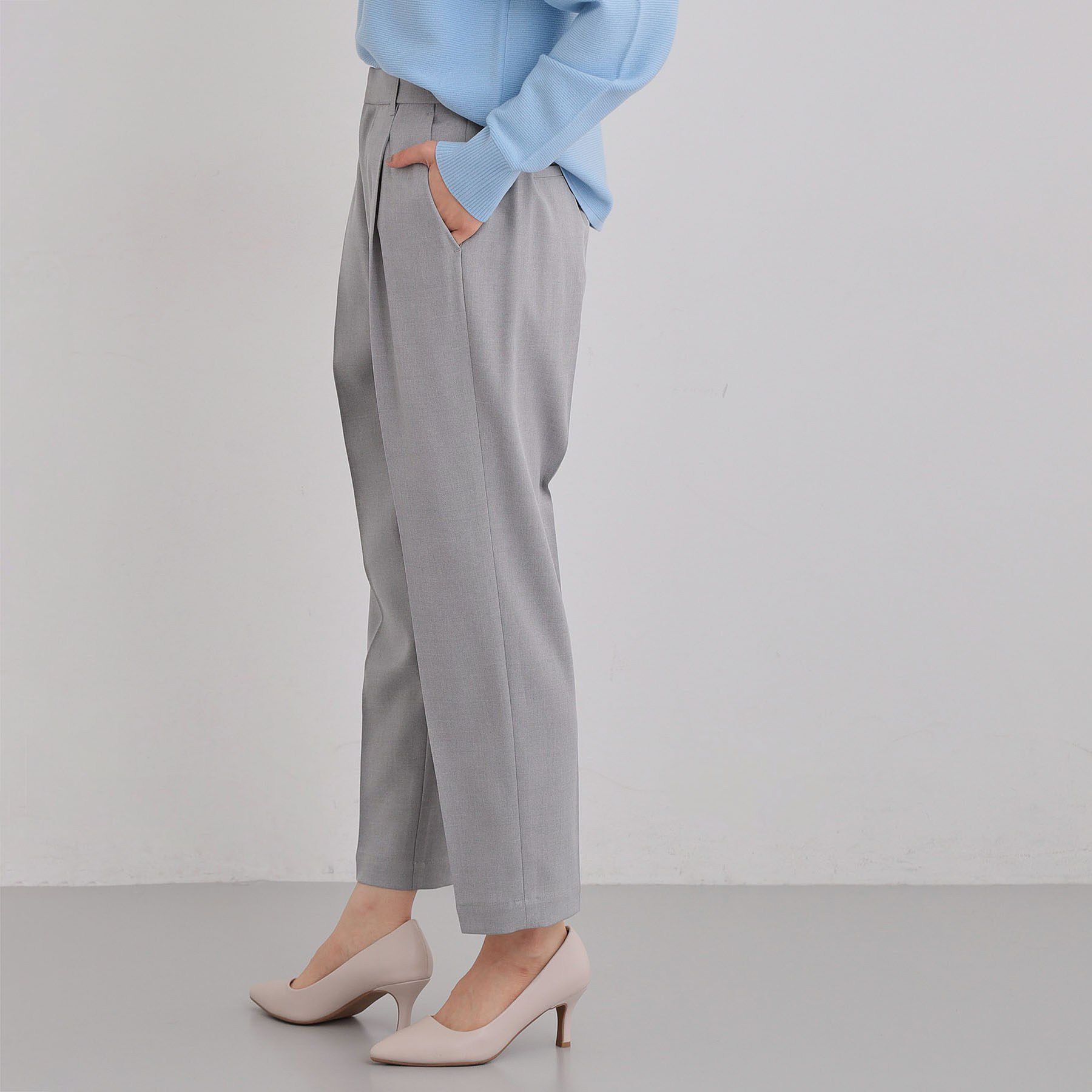 THE SHOP TK「【通勤・セレモニー】CAVIAN ベーシックテーパードパンツ/セットアップ可」|その他|