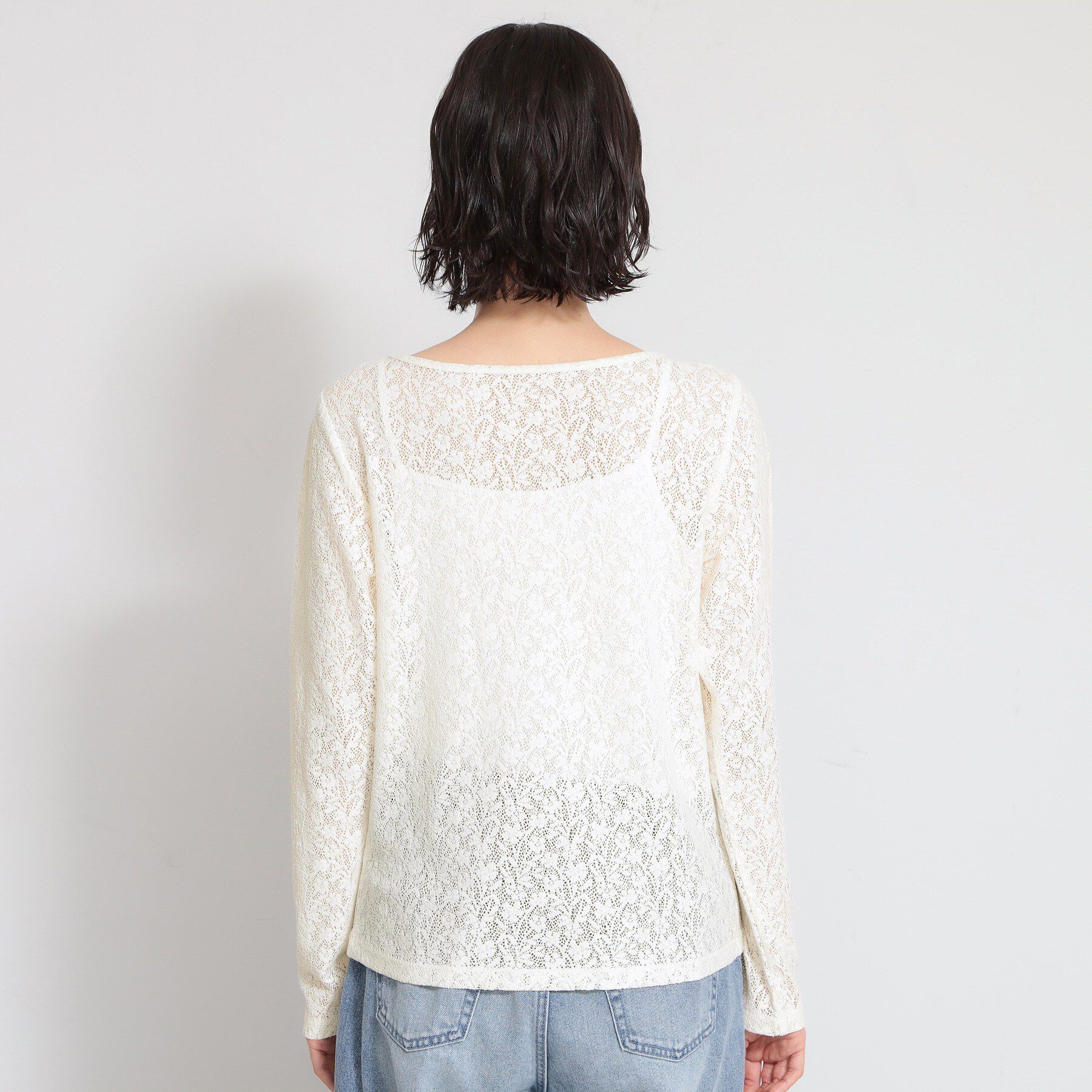 THE SHOP TK「【セレモニーにもカジュアルにも】レースプルオーバー」|Tシャツ・カットソー|