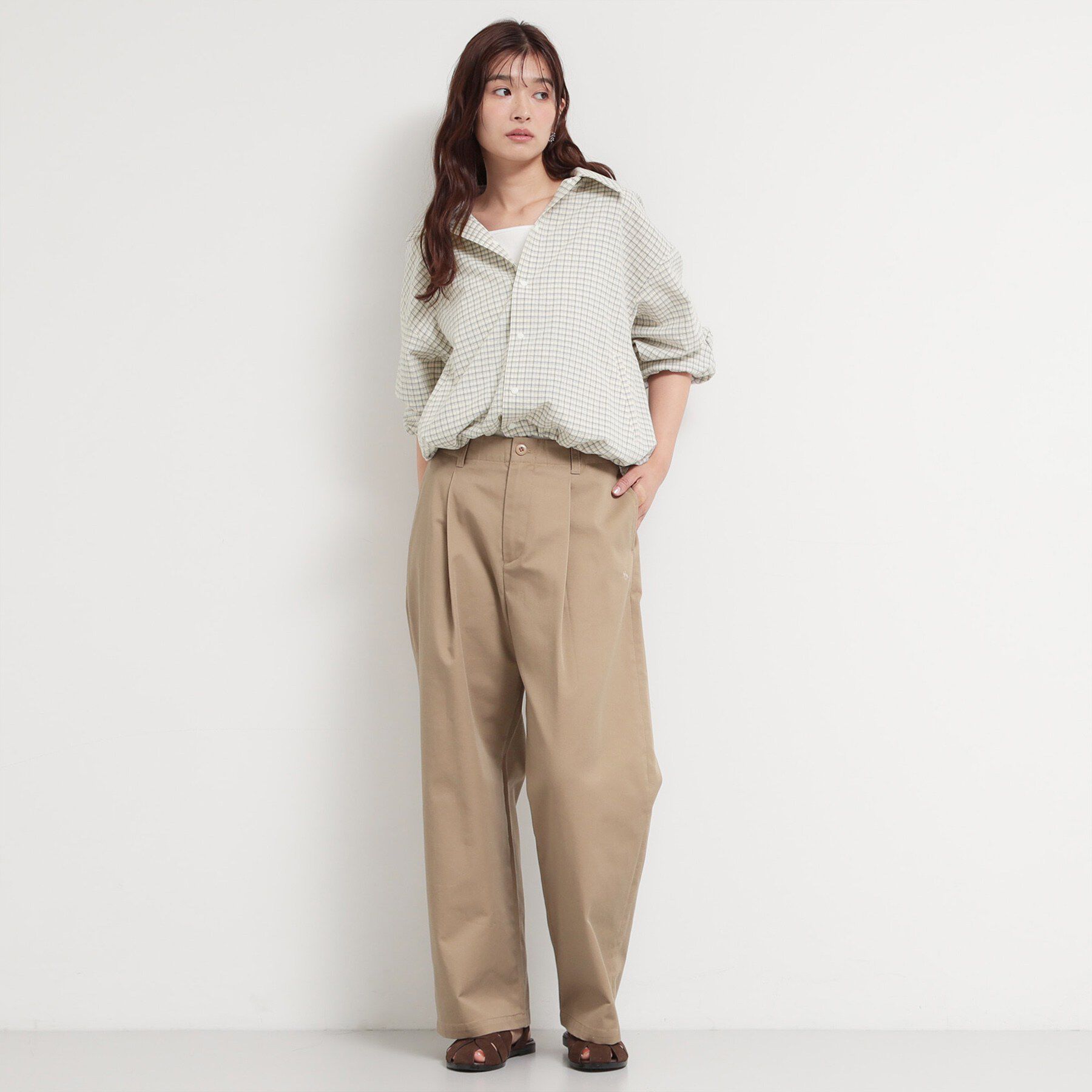 THE SHOP TK「ショート丈シャツブルゾン」|ブルゾン・スタジャン|