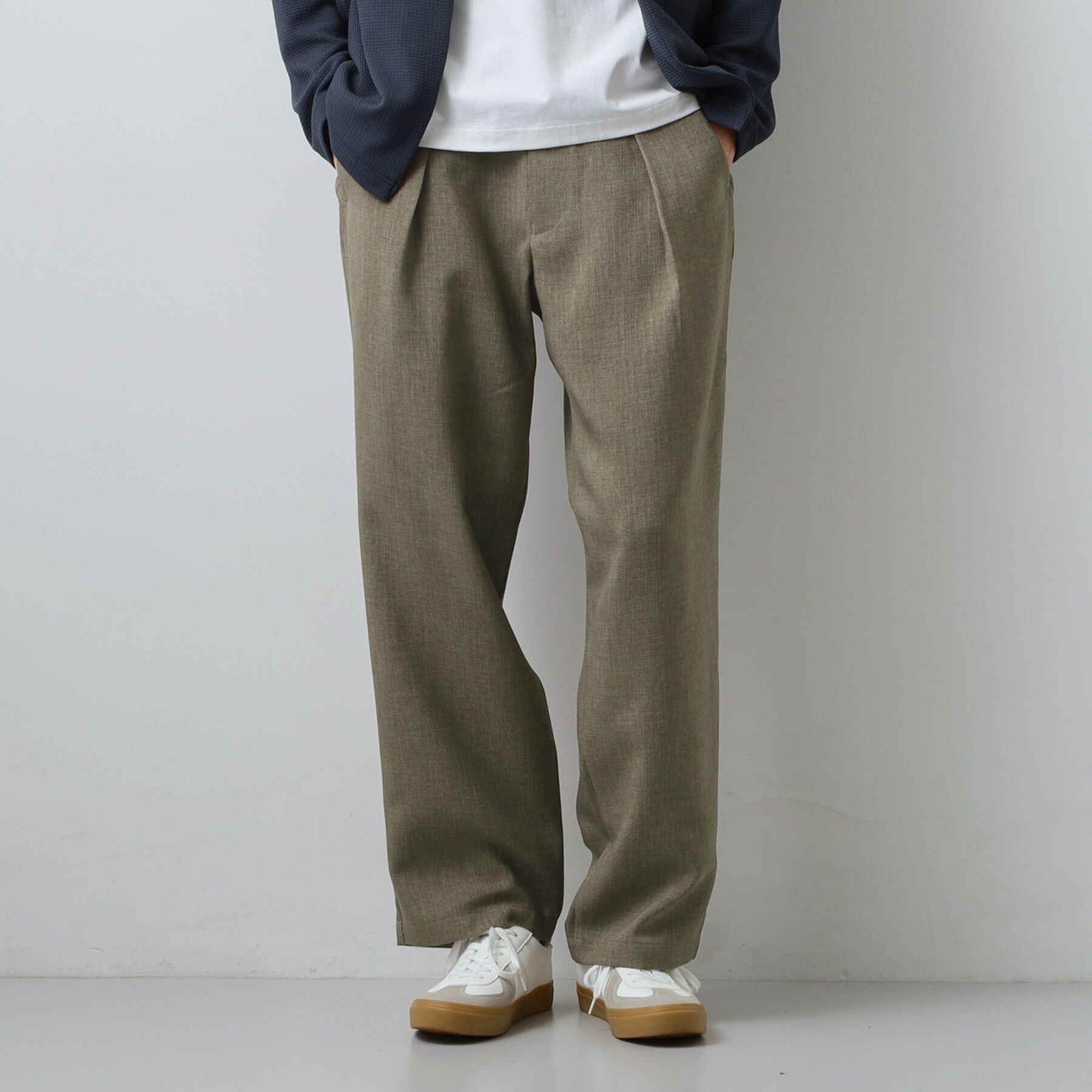 THE SHOP TK「【LINO FINE】リネンライク　ワイドイージーパンツ  吸水速乾/イージーケア/UVカット/洗濯」|その他|