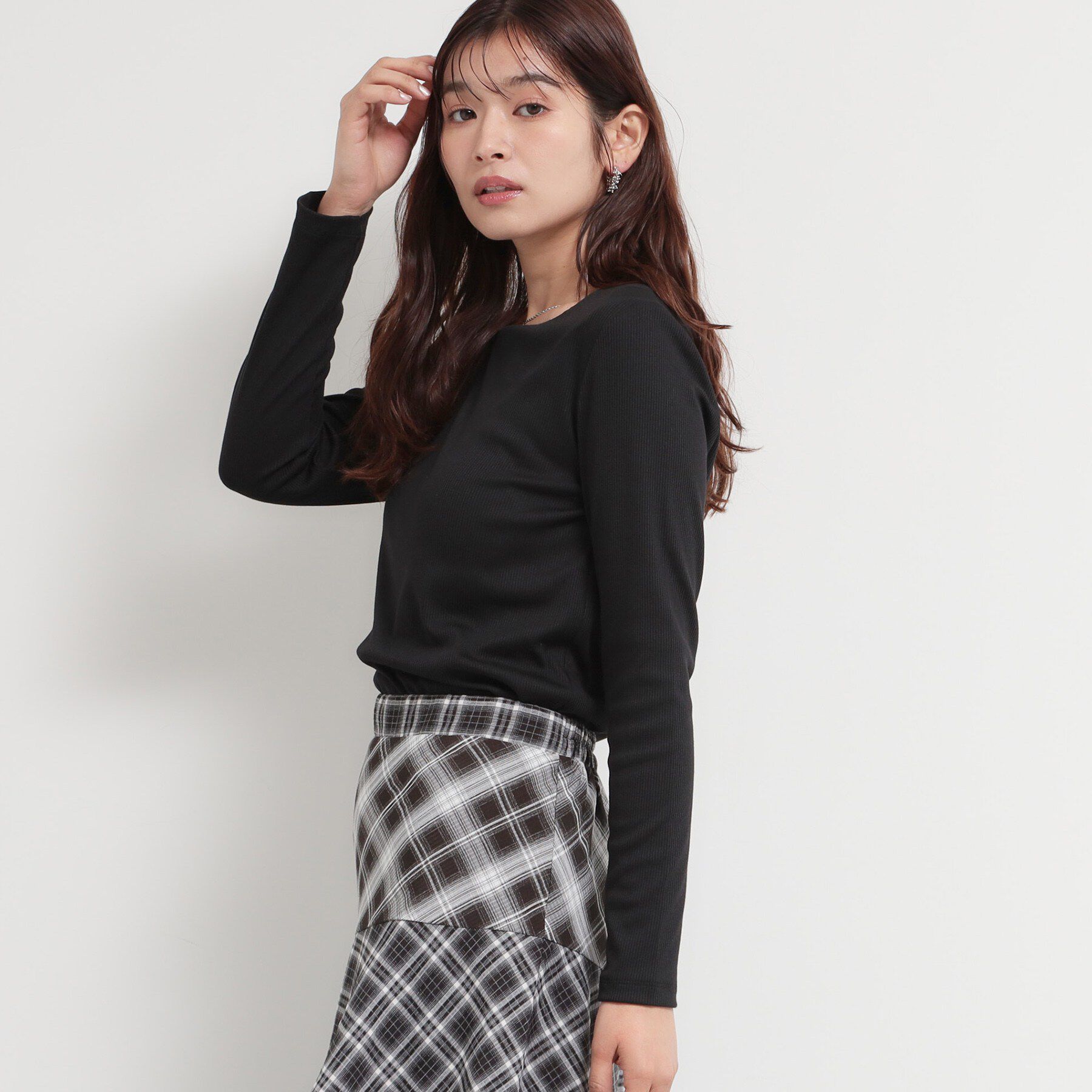 THE SHOP TK「スクエアネックテレコトップス」|Tシャツ・カットソー|