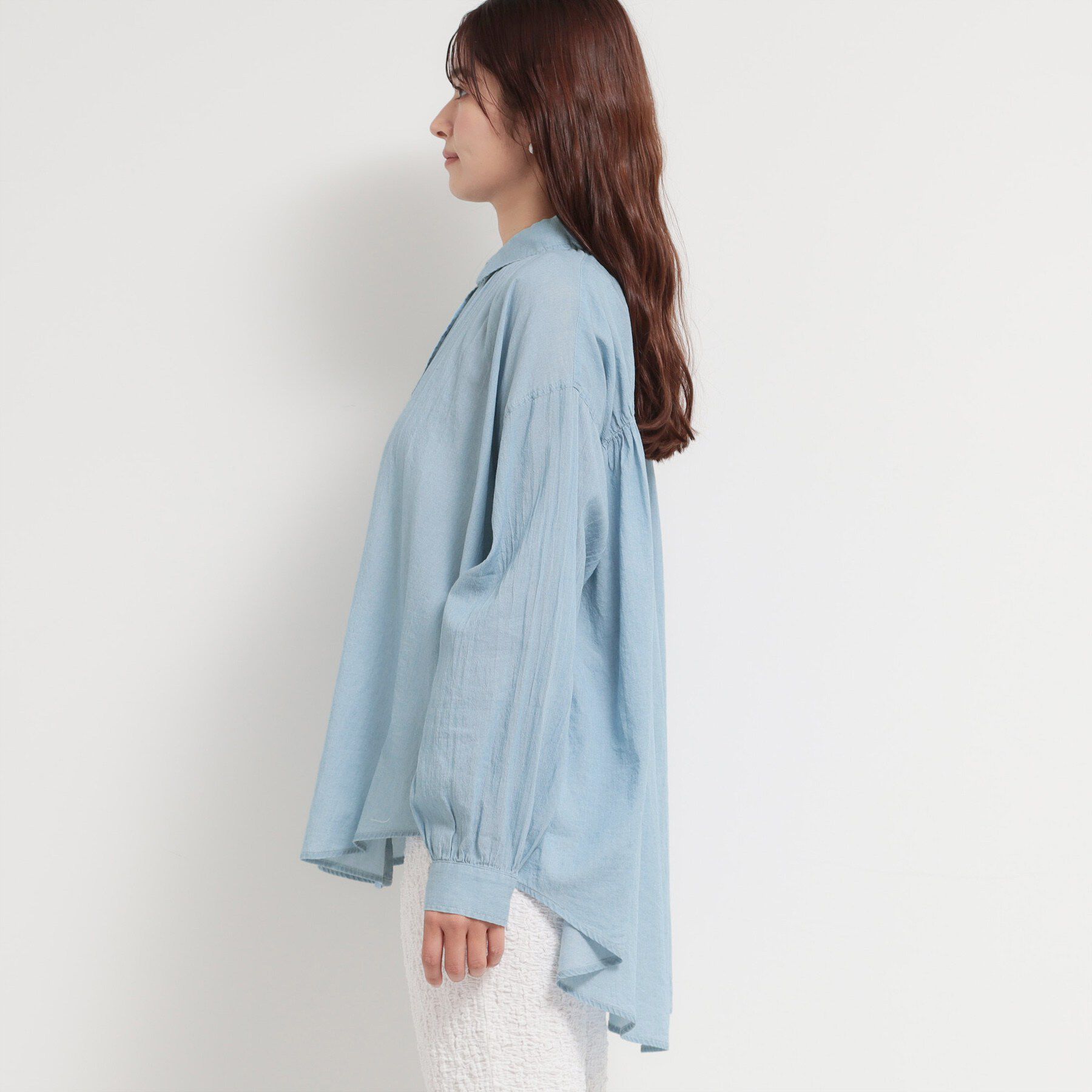 THE SHOP TK「シアーデニムシャツ」|シャツ・ブラウス|