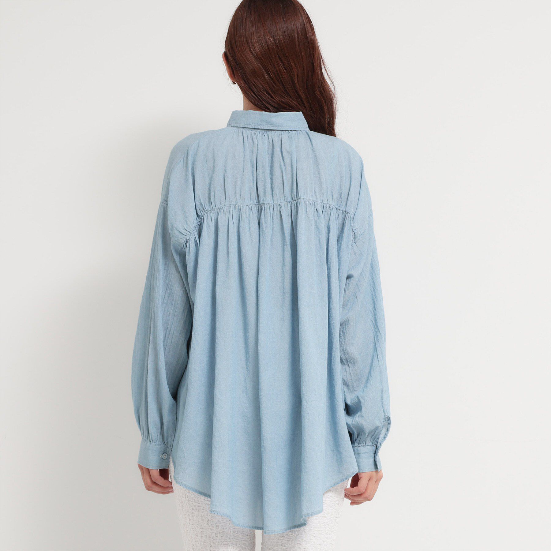 THE SHOP TK「シアーデニムシャツ」|シャツ・ブラウス|