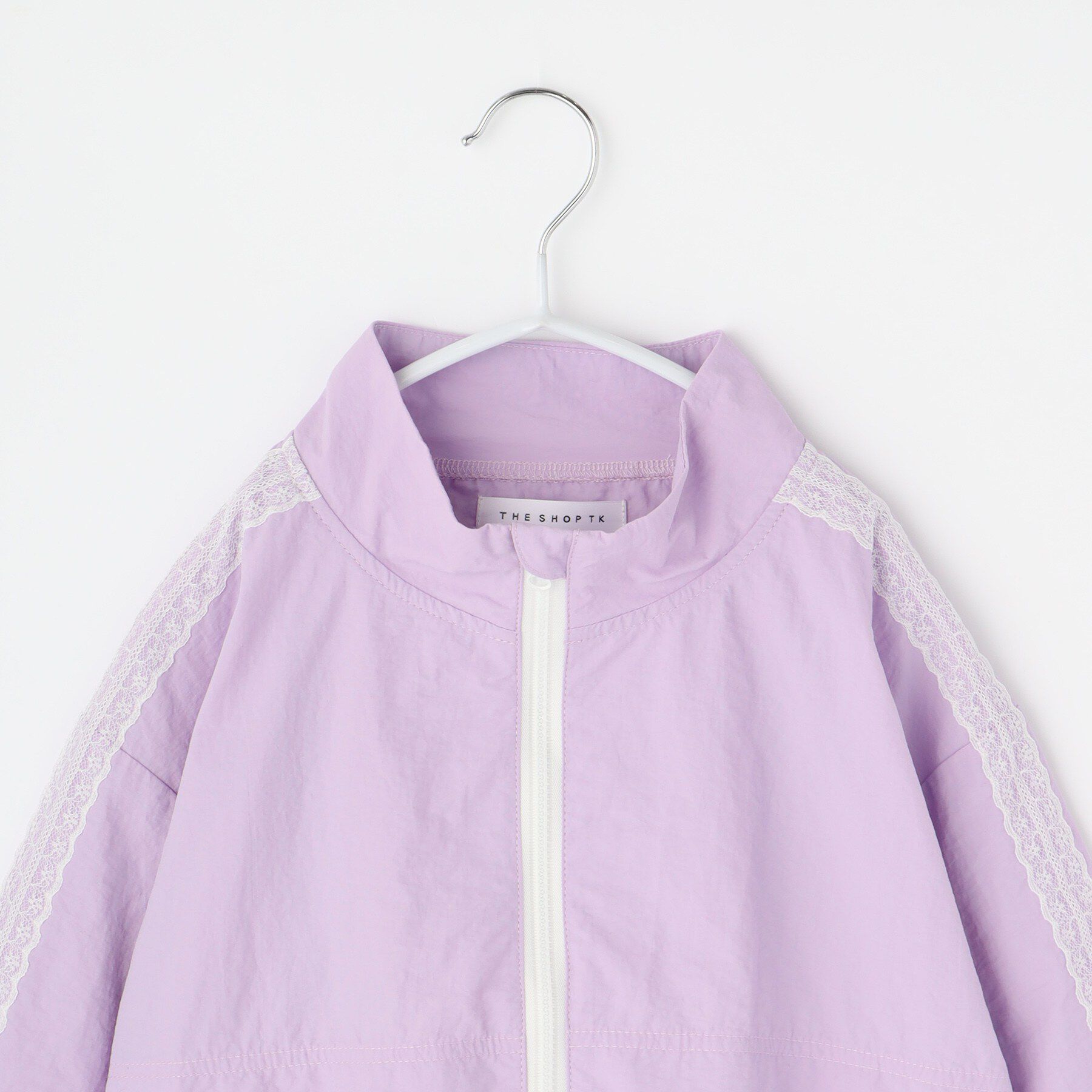 THE SHOP TK「【110-160】レース配色ナイロンブルゾン」|ブルゾン・スタジャン|