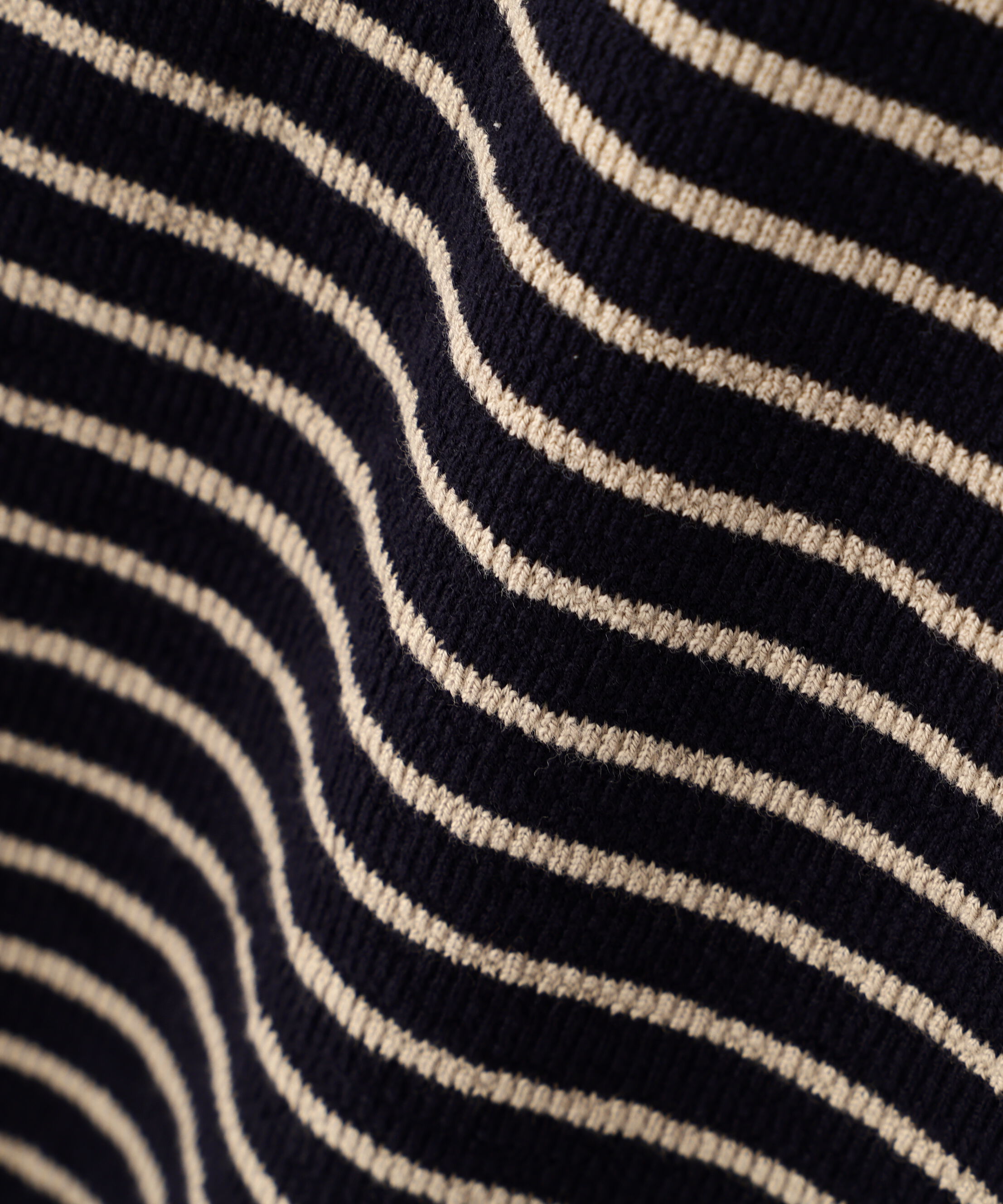 MHL.「TEXTURED COTTON STRIPE TOP」|Tシャツ・カットソー|