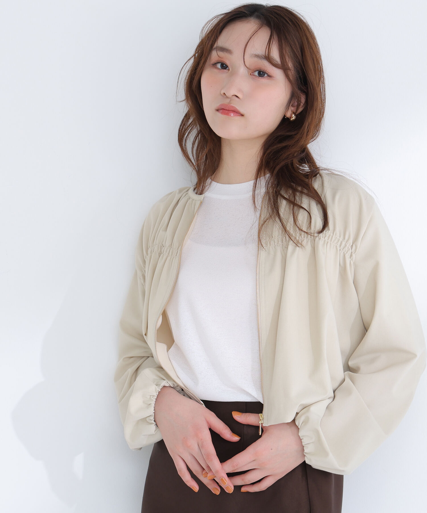  「シャーリングブルゾン」|ブルゾン・スタジャン|