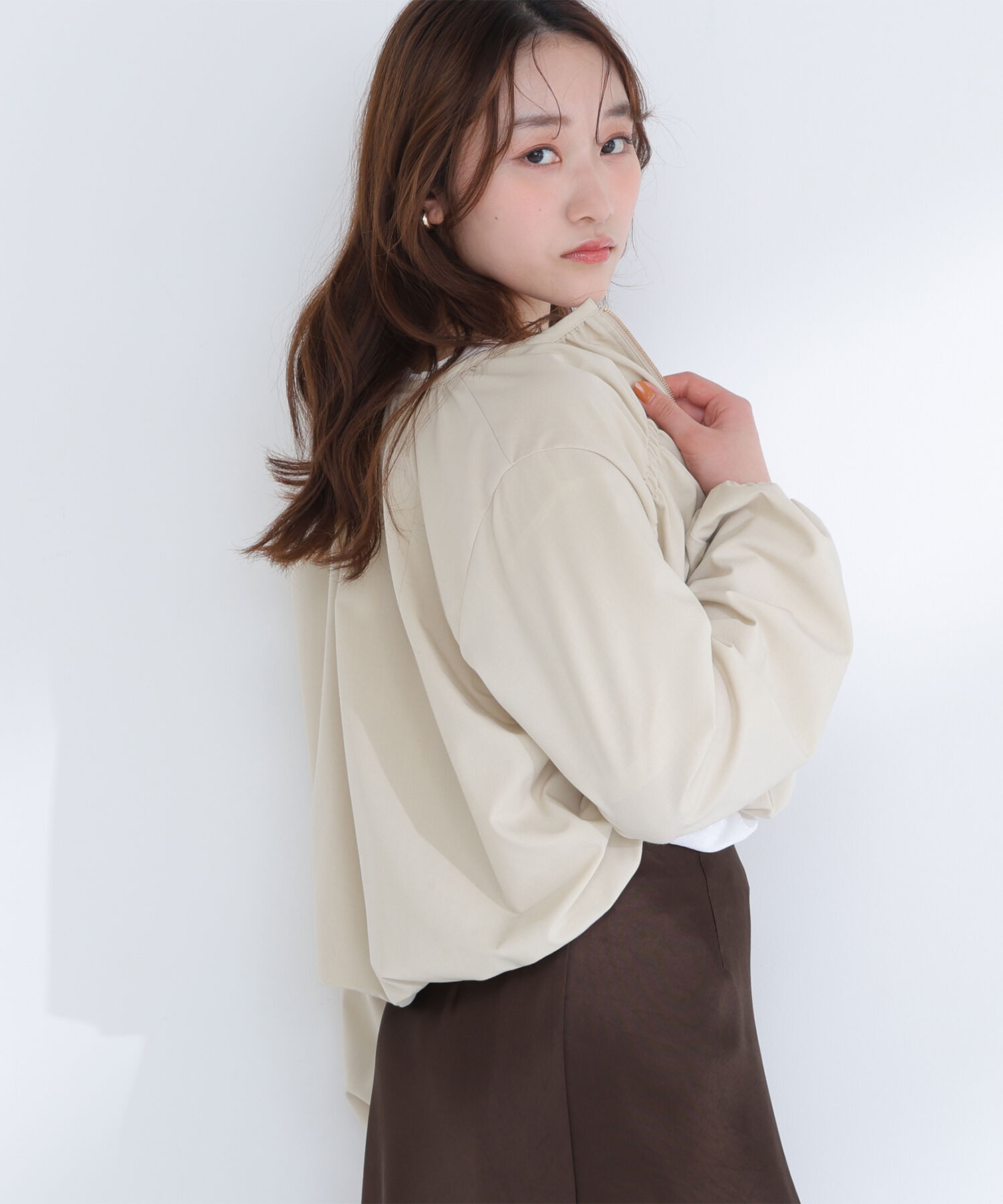  「シャーリングブルゾン」|ブルゾン・スタジャン|