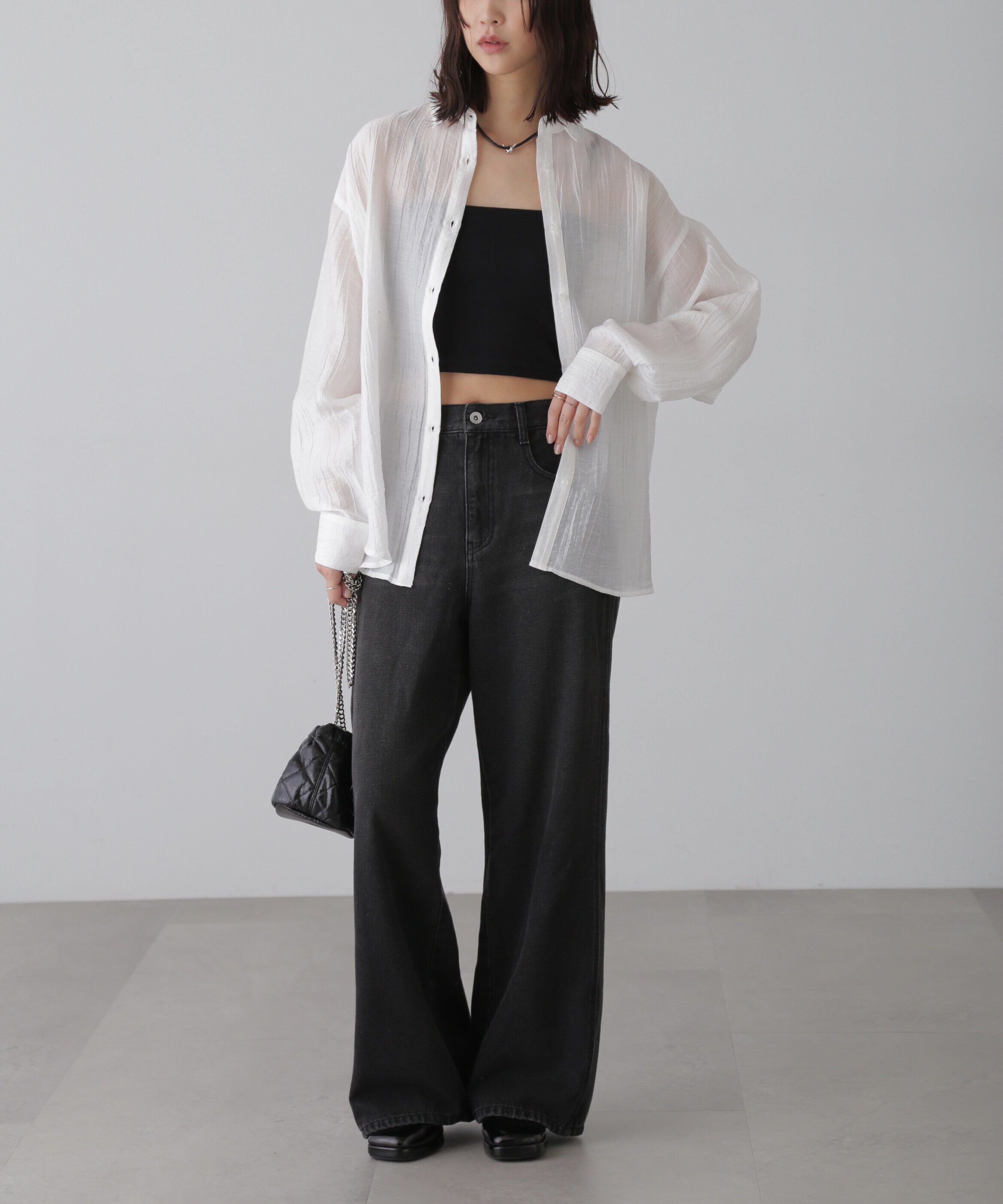  「ワッシャービッグシャツ」|シャツ・ブラウス|