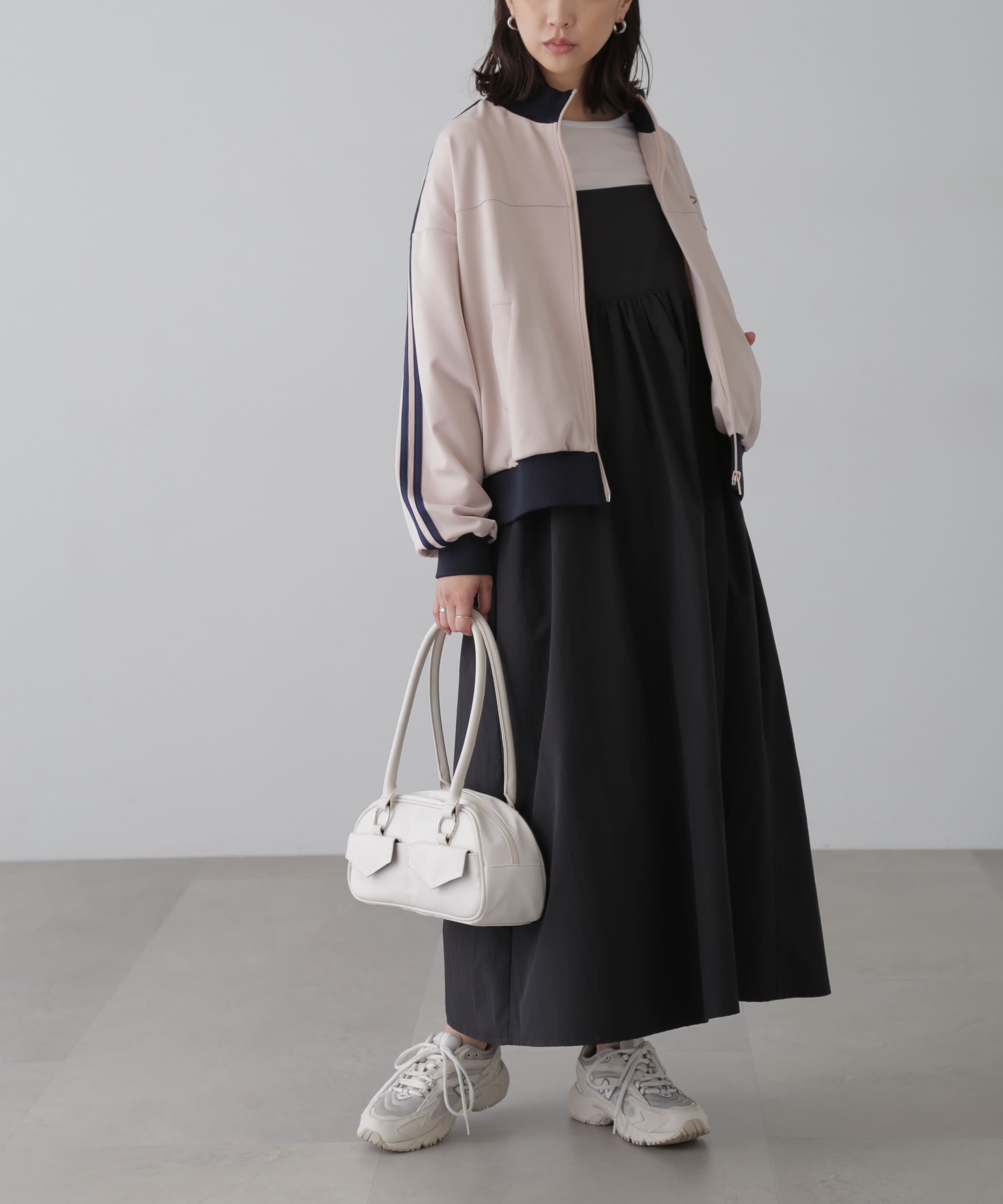  「配色ライントラックジャケット」|ブルゾン・スタジャン|