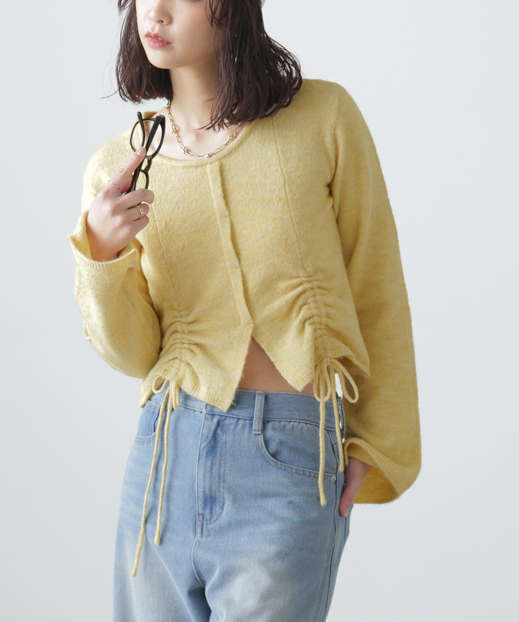  「ドロストクルーネックニット」|ニット・セーター|