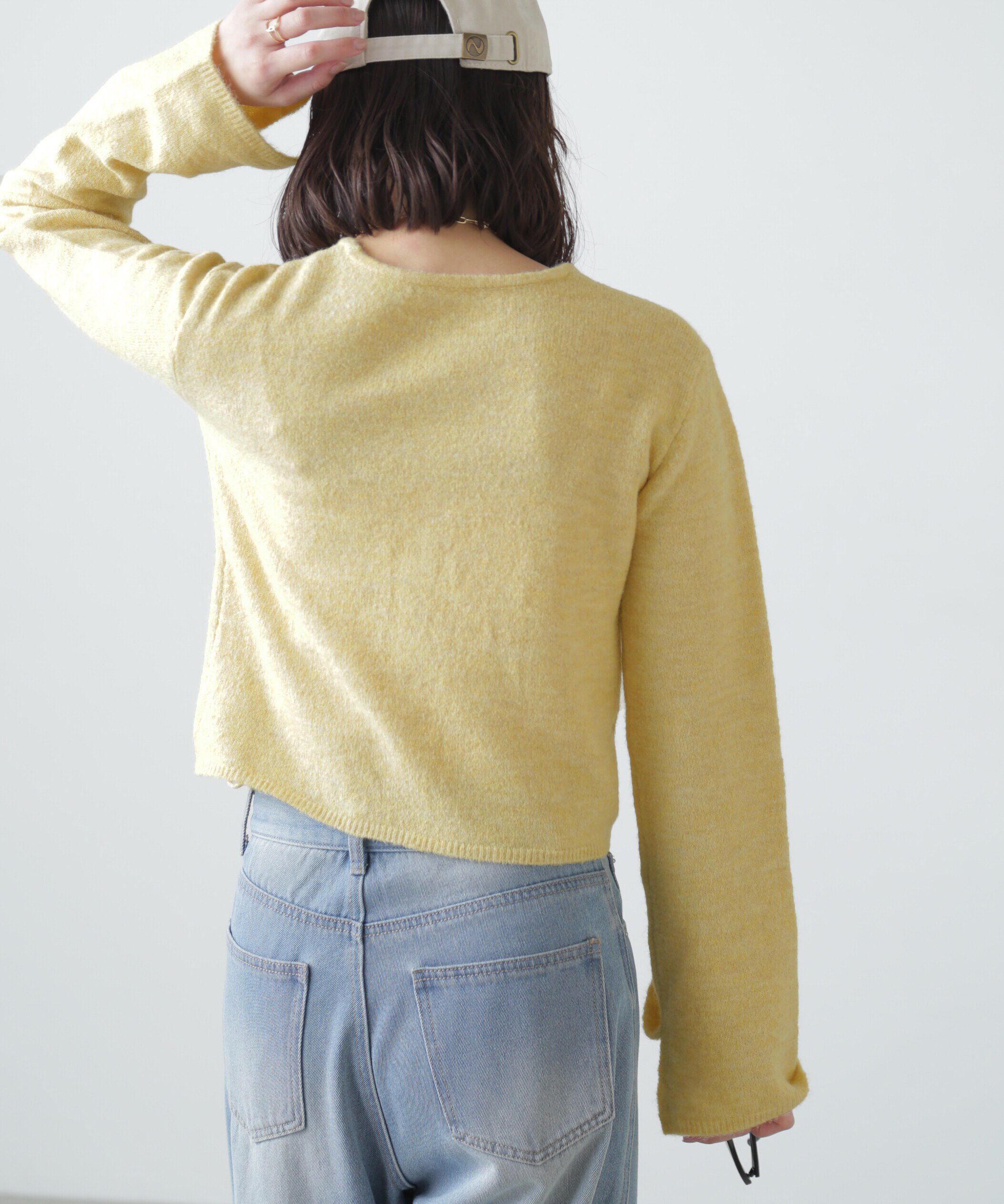  「ドロストクルーネックニット」|ニット・セーター|