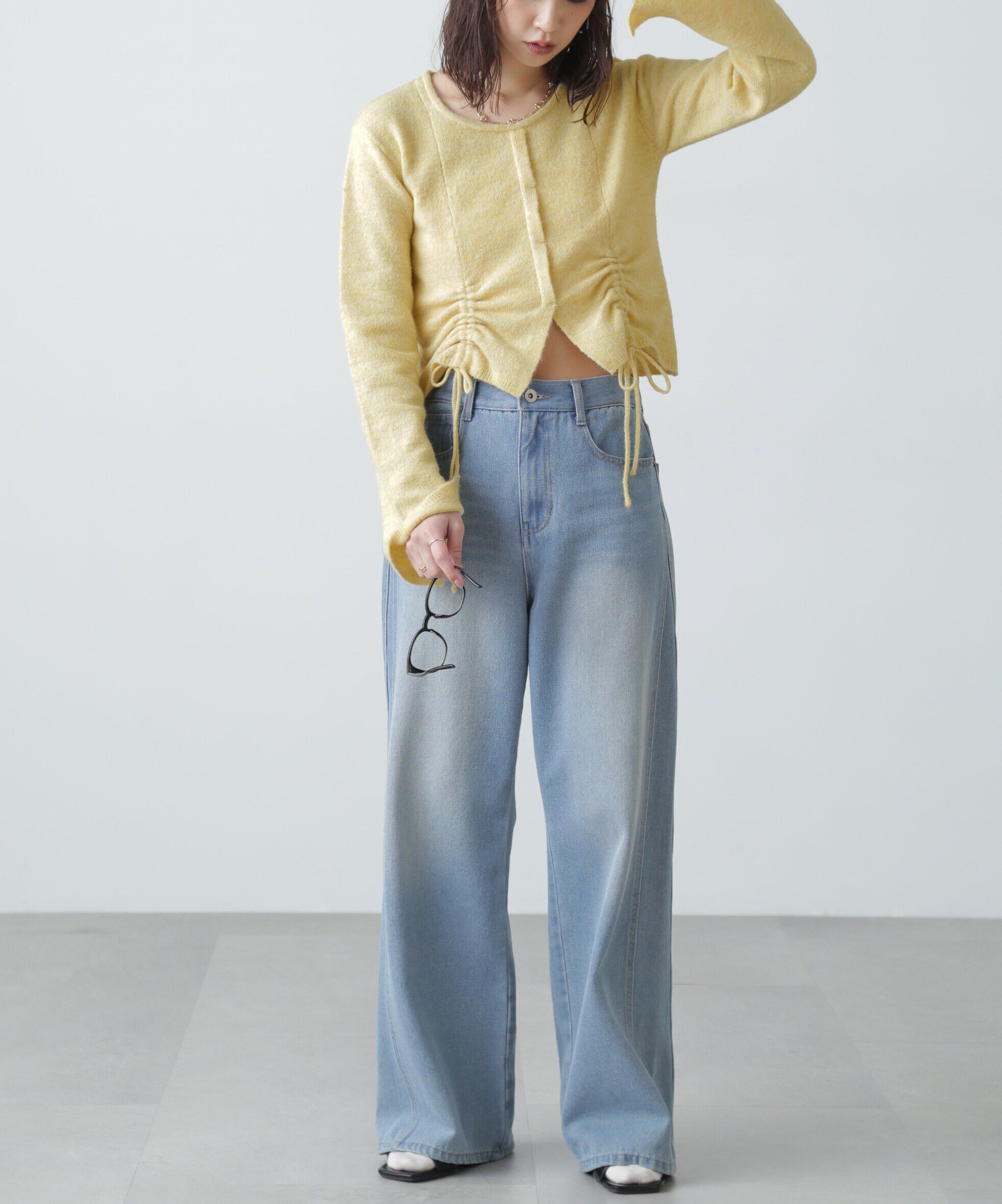  「ドロストクルーネックニット」|ニット・セーター|