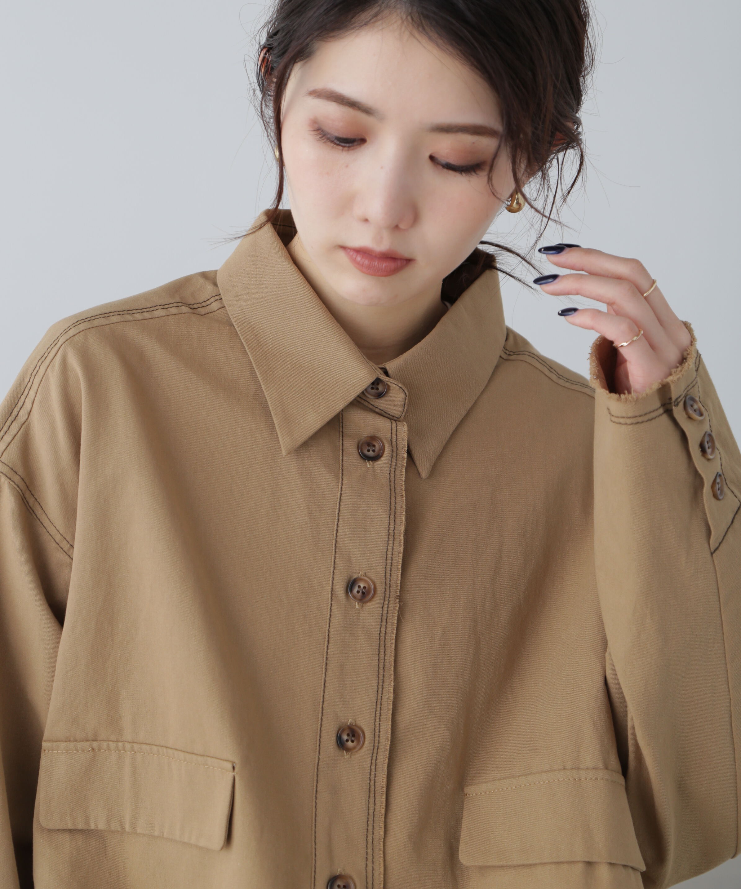  「〈セットアップ対応〉クロップドフリンジブルゾン」|ブルゾン・スタジャン|