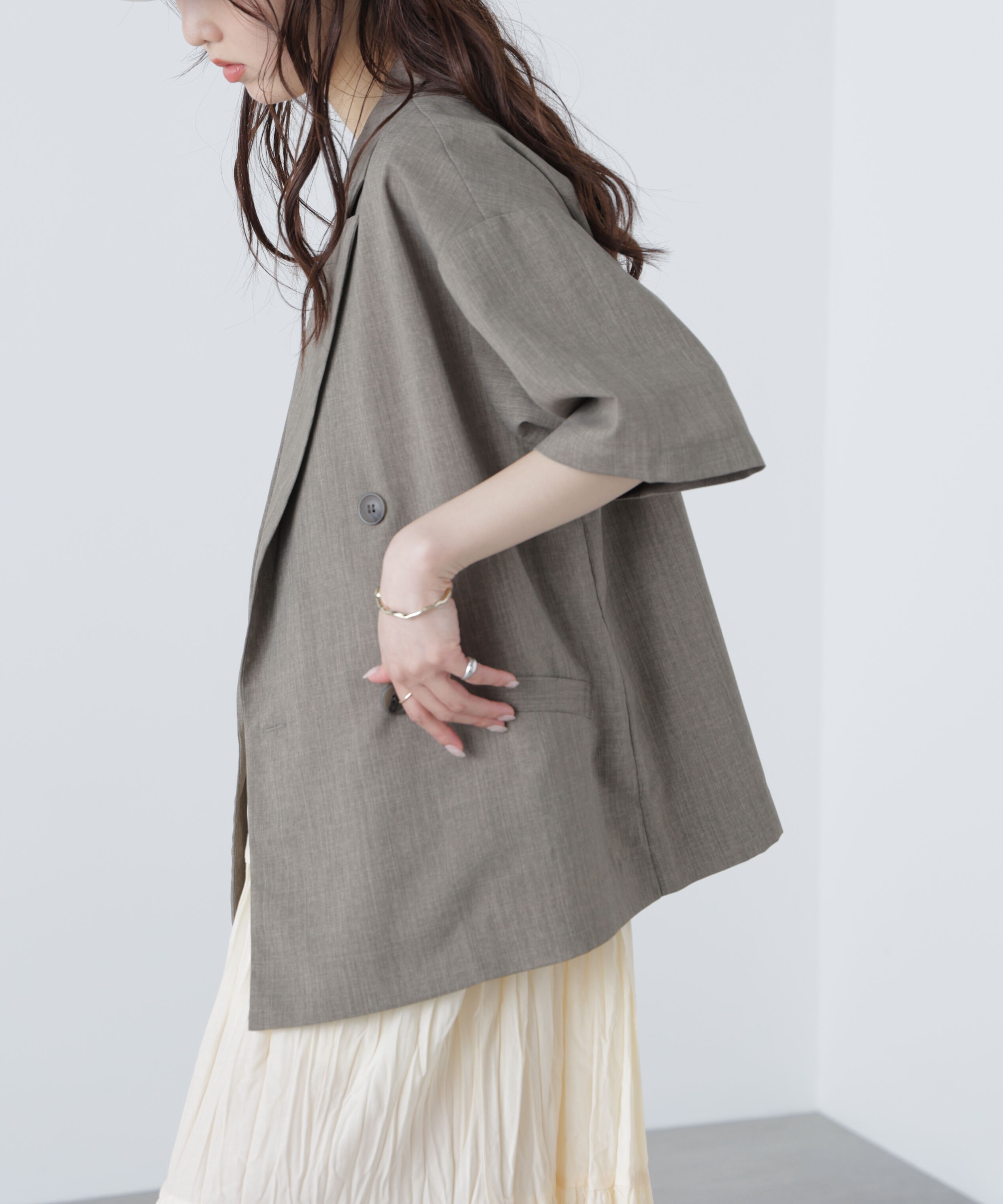  「半袖オーバーサイズジャケット」|その他|