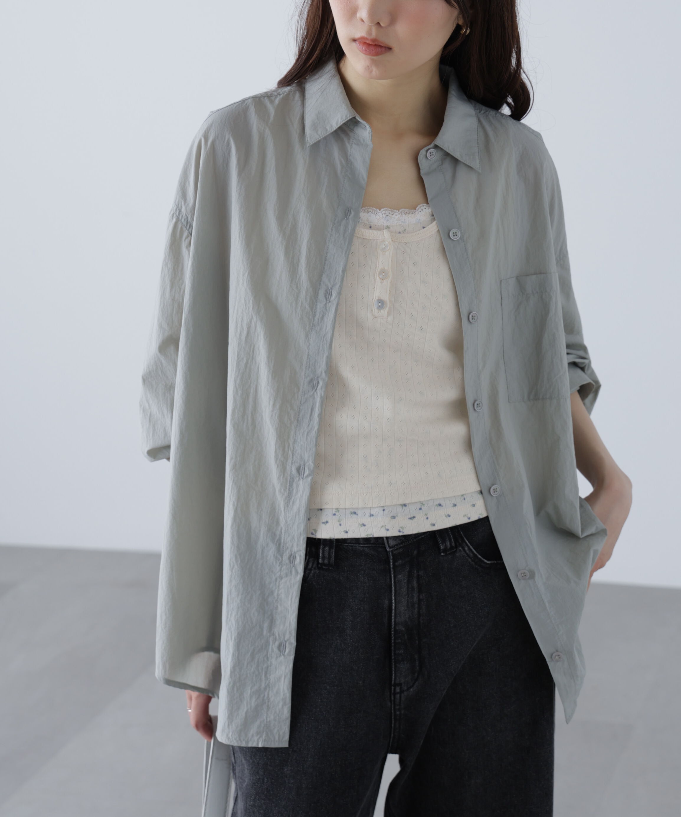  「ナイロンベーシックシャツ」|シャツ・ブラウス|